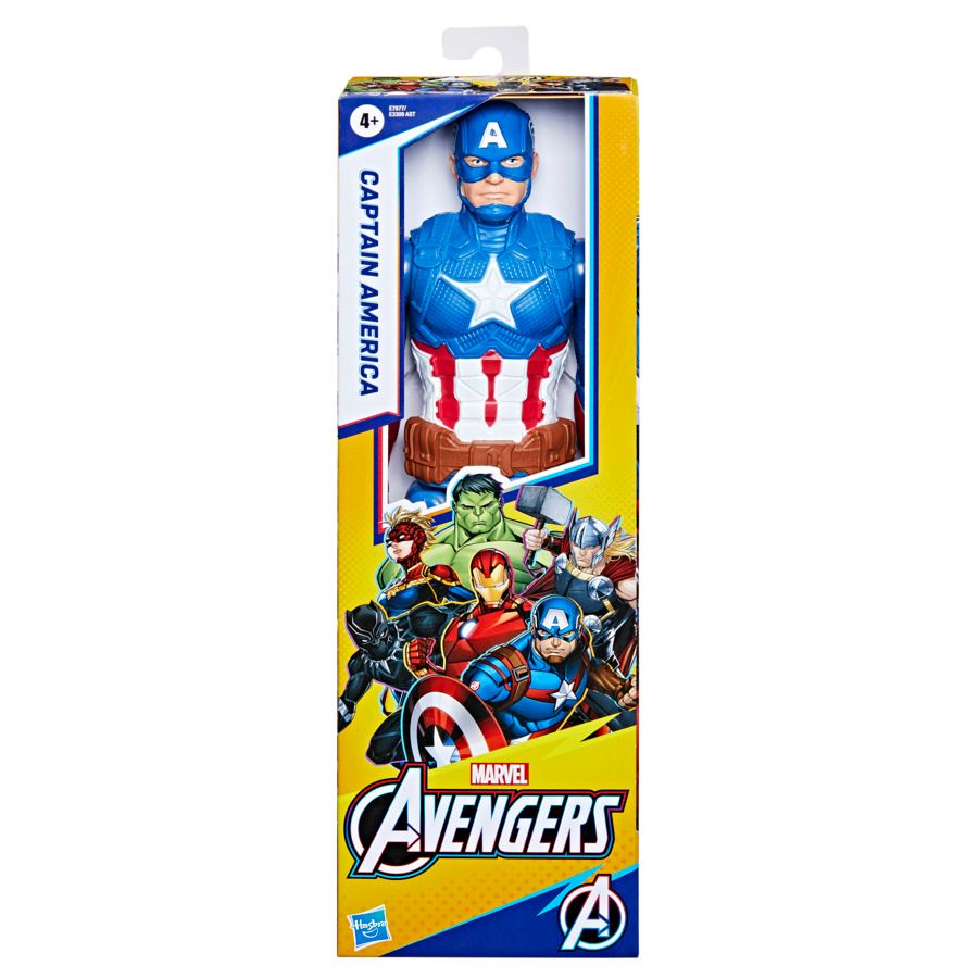 Hasbro marvel avengers, titan hero captain america, action figure 30 cm - Avengers, MARVEL