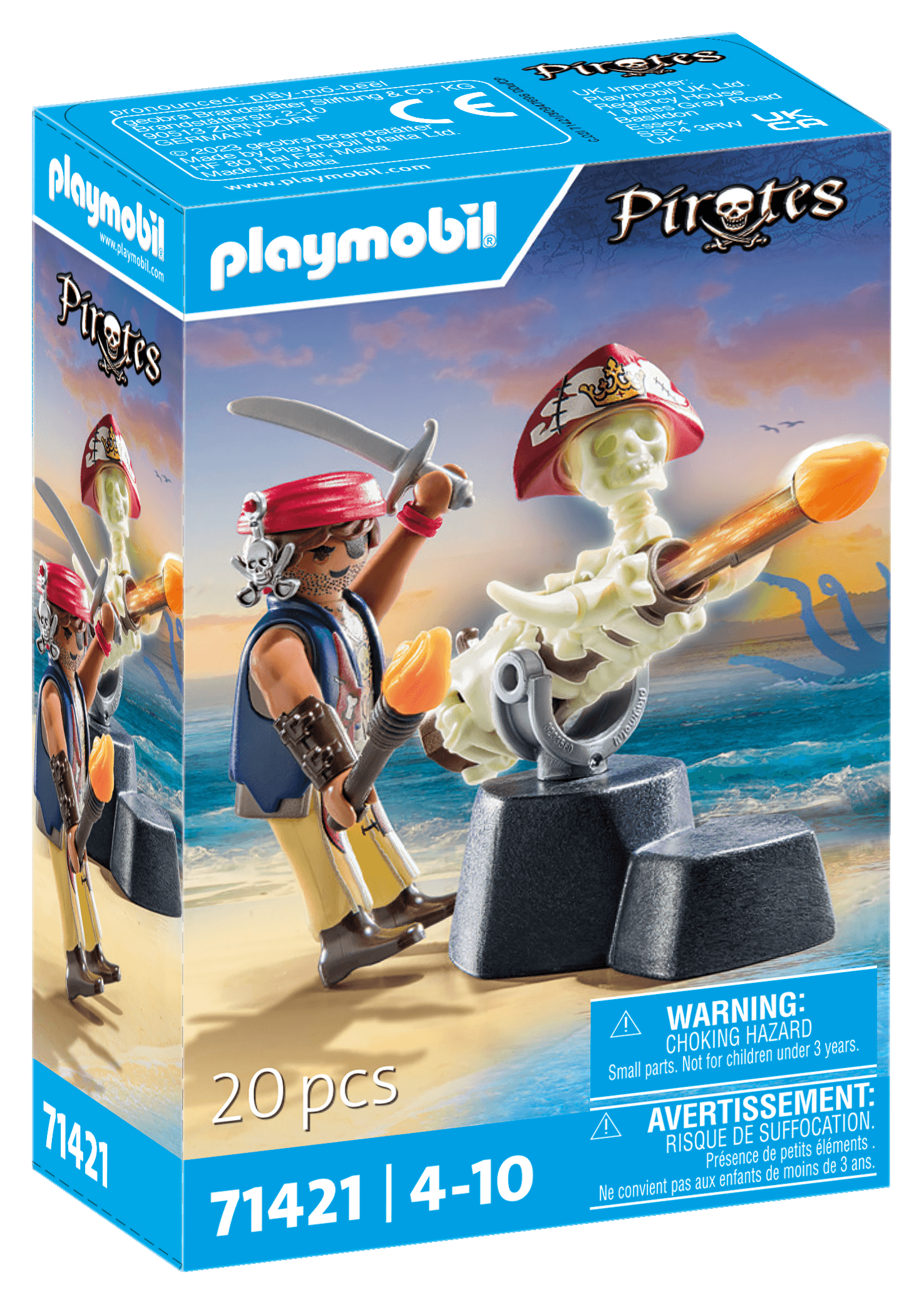 Playmobil 71420 pirata con cannone per bambini dai 4 anni - Playmobil