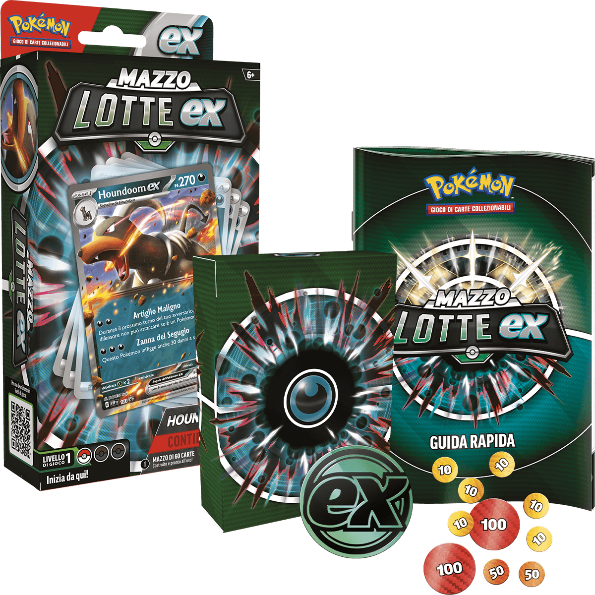 Pokémon mazzi lotte ex melmetal-ex e houndoom-ex - POKEMON