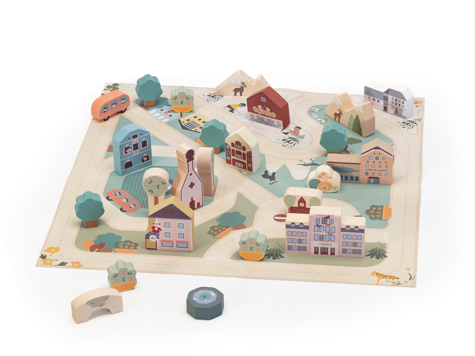 Sevi - play puzzle villaggio delle alpi - Trudi