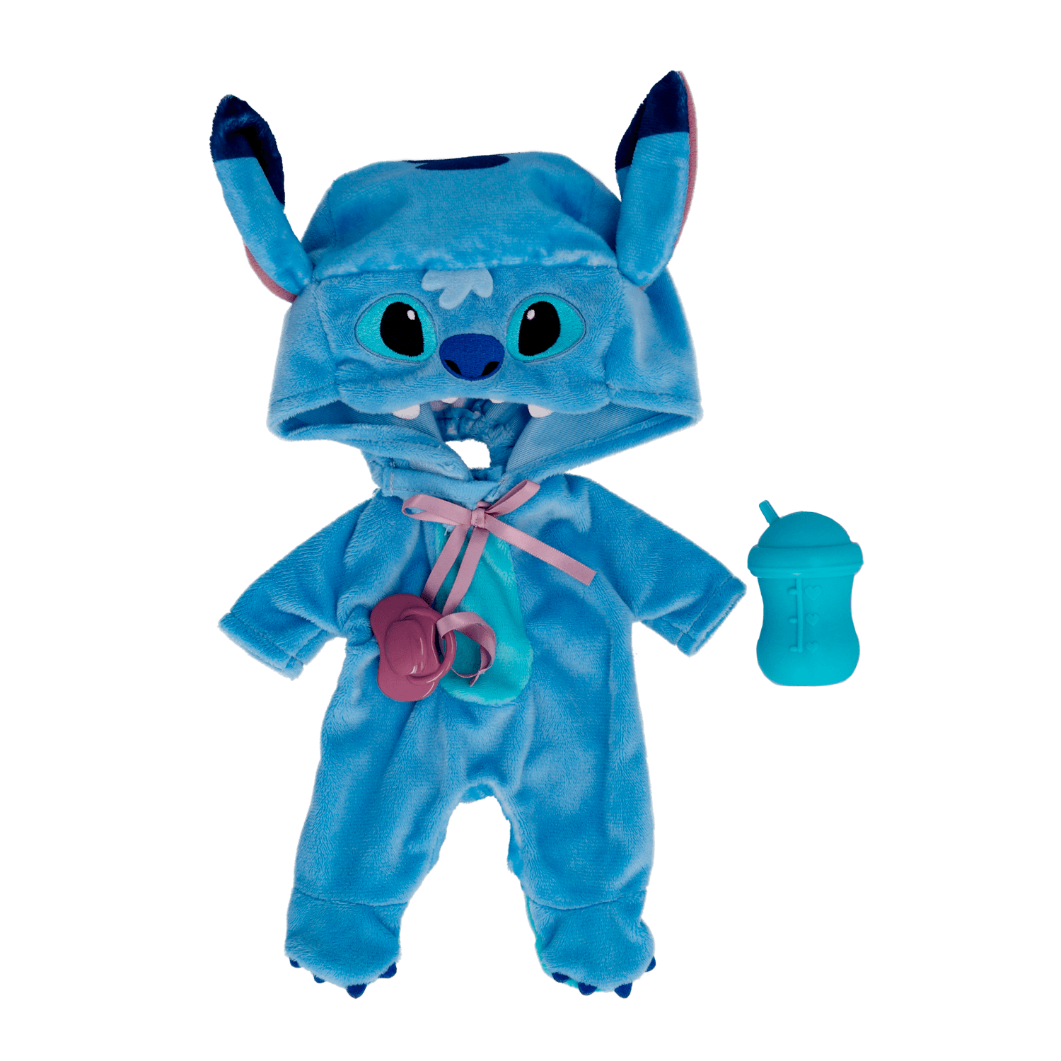 Cry babies disney stitch, bambola che indossa iconico vestito di disney stitch con ciuccio e biberon e piange lacrime vere - Disney, Disney Stitch