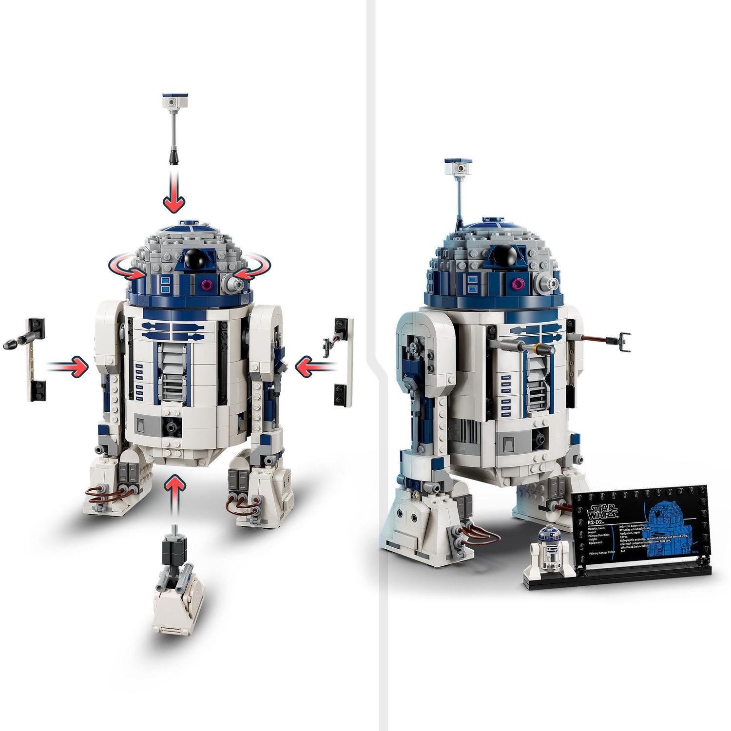Lego star wars 75379 r2-d2, modellino da costruire di droide con parti mobili e accessori, giochi bambini 10+ con minifigure - LEGO® Star Wars™, Lego, Star Wars