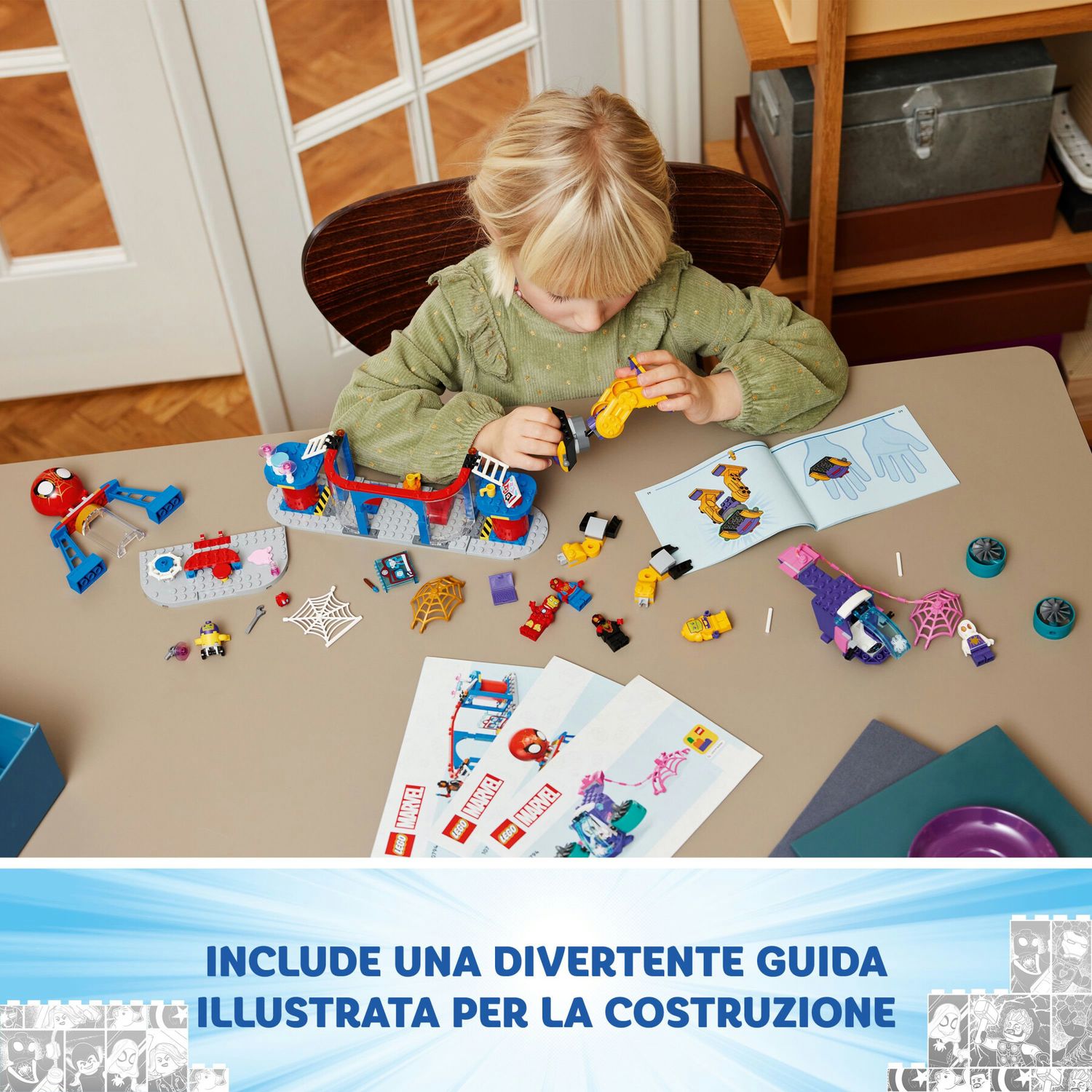 Lego spidey e i suoi fantastici amici 10794 quartier generale di team spidey, giochi bambini 4+ con mech, veicolo e supereroi - LEGO SPIDERMAN, SPIDEY, Lego, MARVEL