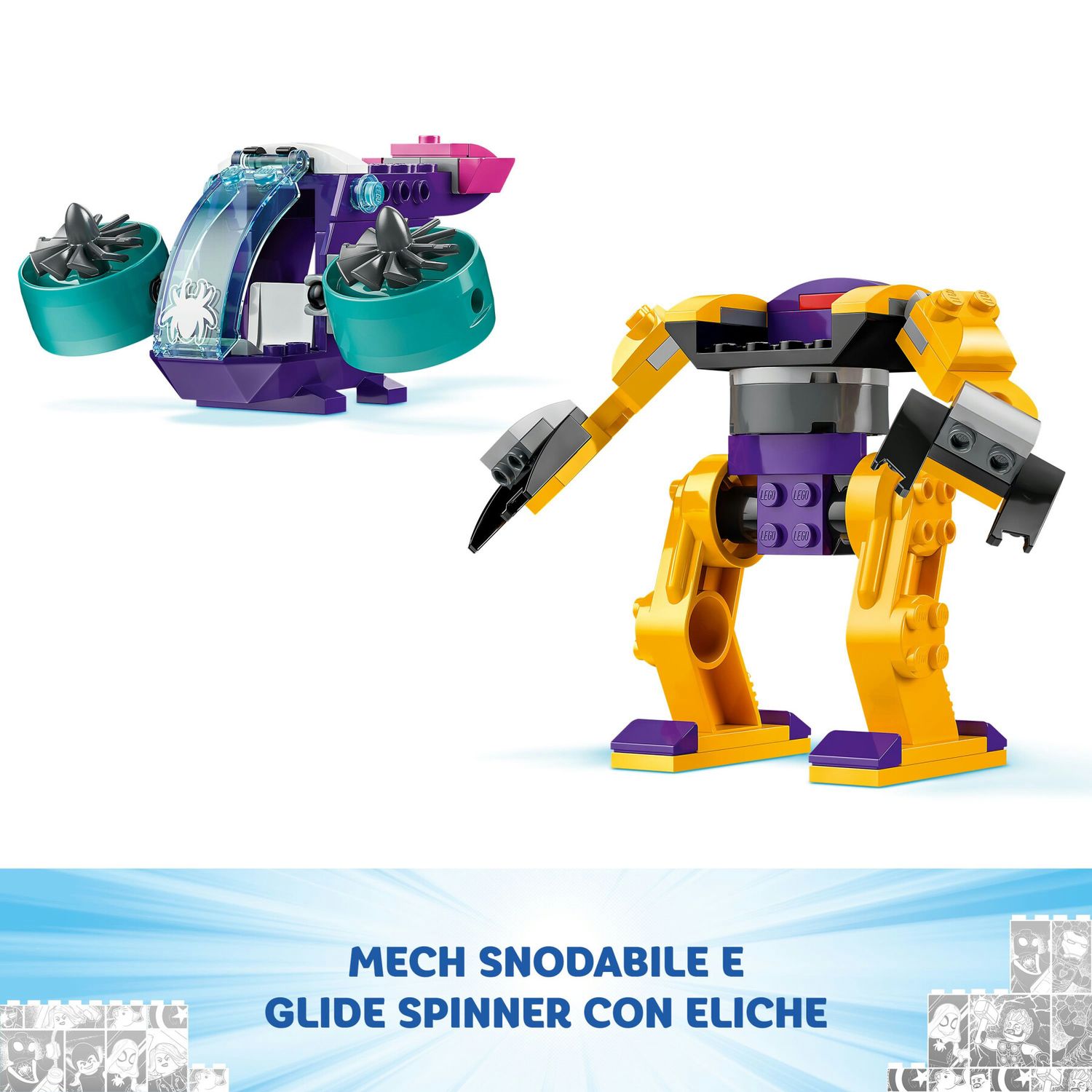 Lego spidey e i suoi fantastici amici 10794 quartier generale di team spidey, giochi bambini 4+ con mech, veicolo e supereroi - LEGO SPIDERMAN, SPIDEY, Lego, MARVEL