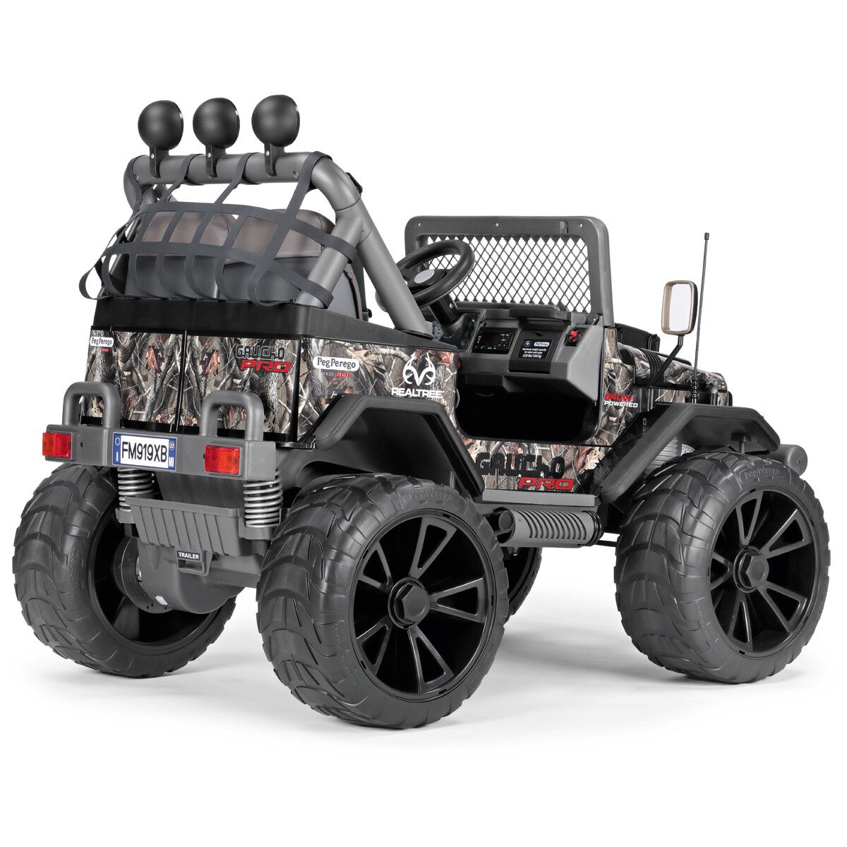 Fuoristrada gaucho pro realtree™ - peg perego il fuoristrada elettrico per un livello superiore di gioco e prestazioni su tutti i terreni! ruote gommate e 2 motori silenziosi con una potenza di ben 840w. 6 anni + - Peg Perego
