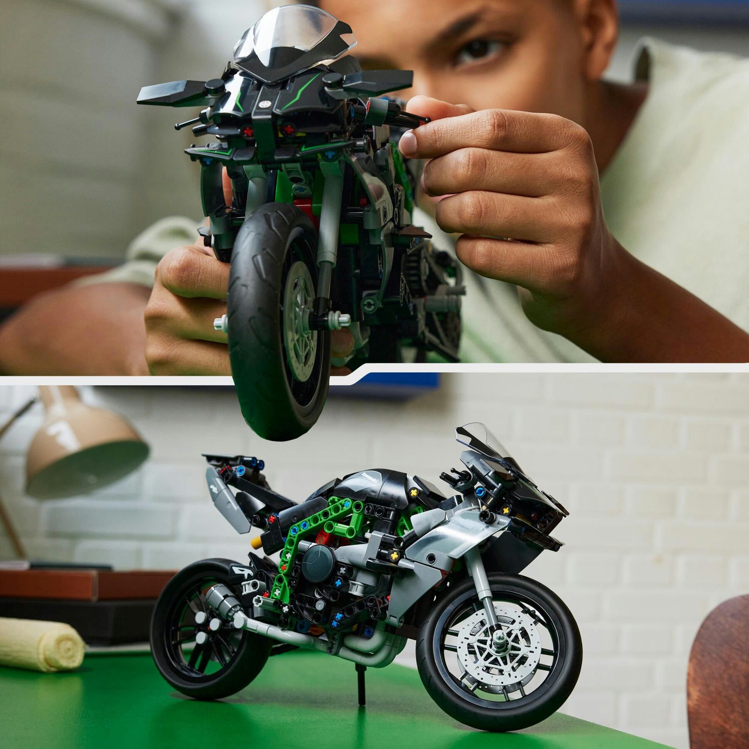 Lego technic 42170 motocicletta kawasaki ninja h2r, giochi per bambini 10+, modellino di moto giocattolo in scala da costruire - LEGO TECHNIC, Lego