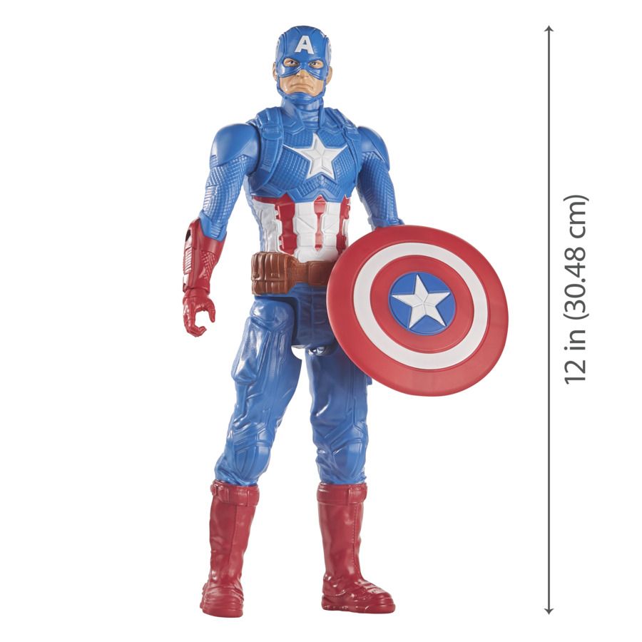 Hasbro marvel avengers, titan hero captain america, action figure 30 cm - Avengers, MARVEL