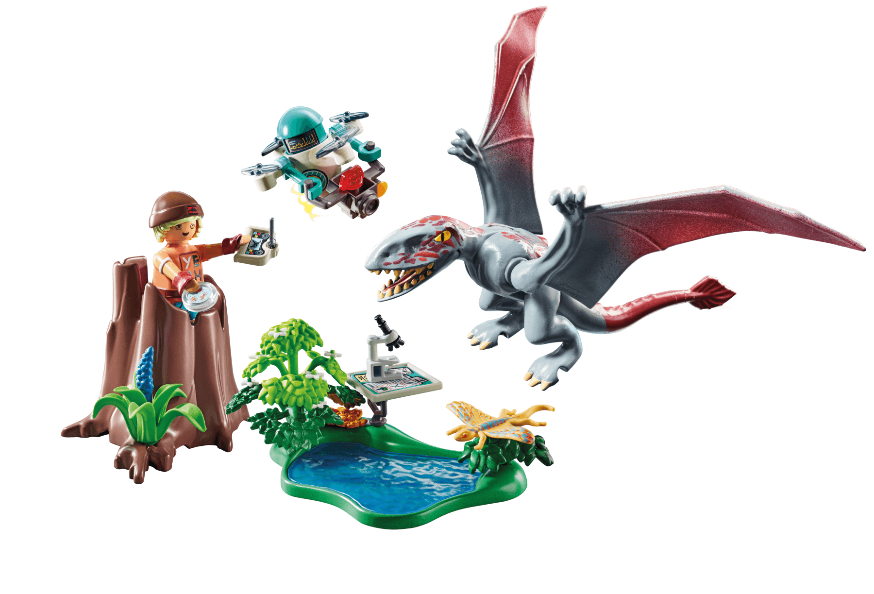 Playmobil dinos 71525 alla ricerca del dimorphodon per bambini dai 4 anni - Playmobil