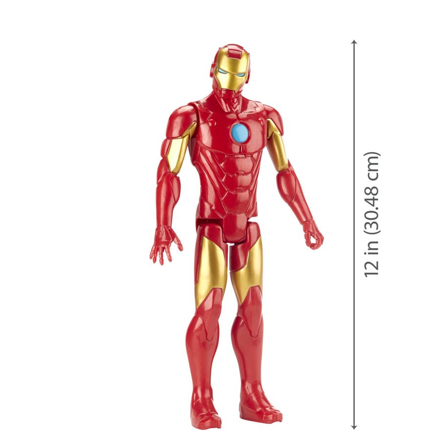 Hasbro marvel avengers, titan hero iron man, action figure 30 cm - Avengers, MARVEL
