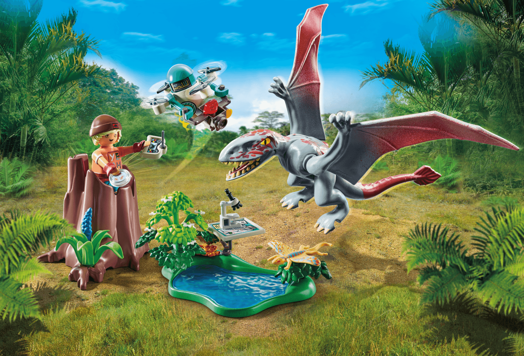 Playmobil dinos 71525 alla ricerca del dimorphodon per bambini dai 4 anni - Playmobil