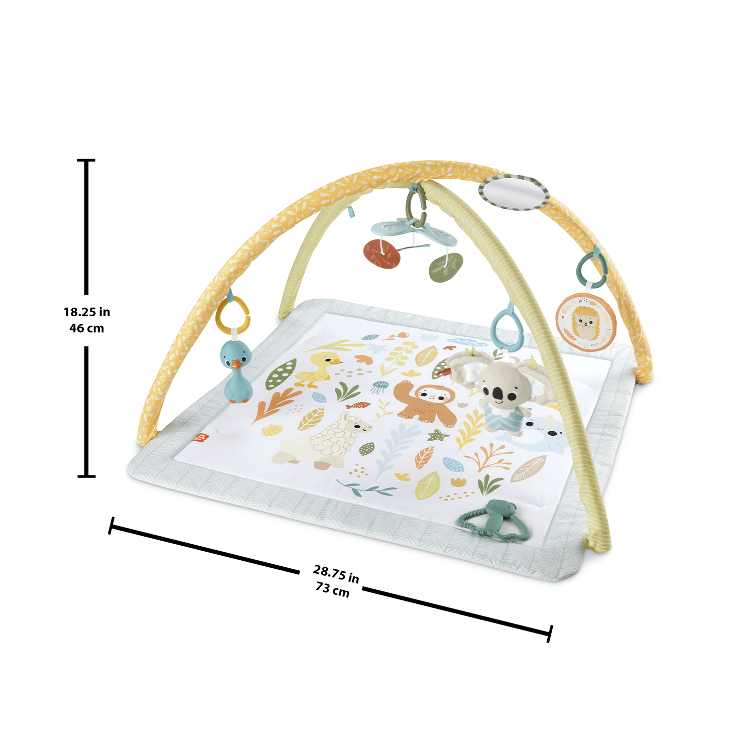 Fisher-price - palestrina multisensoriale per neonati, tappetino con arco e 6 giochi portatili e sensoriali inclusi - FISHER-PRICE