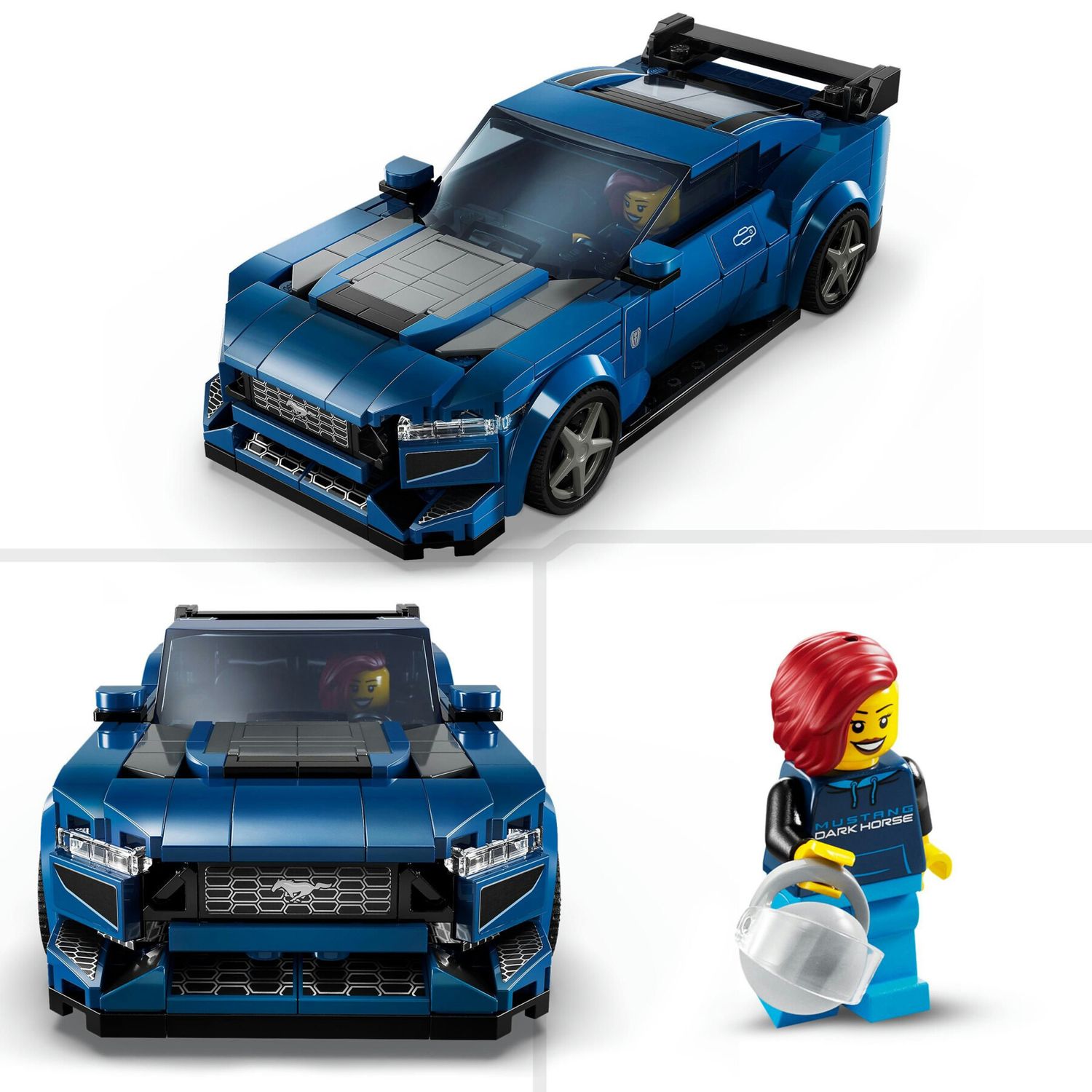Lego speed champions 76920 auto sportiva ford mustang dark horse, modellino di macchina giocattolo da costruire per bambini 9+ - LEGO SPEED CHAMPIONS, Lego