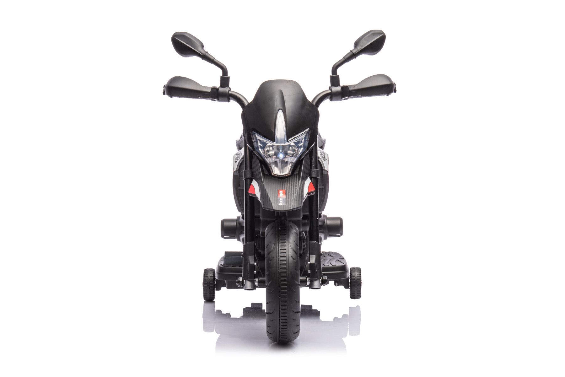 Moto elettrica cavalcabile per bambini 6v aprilia dorsoduro small colore nero - 