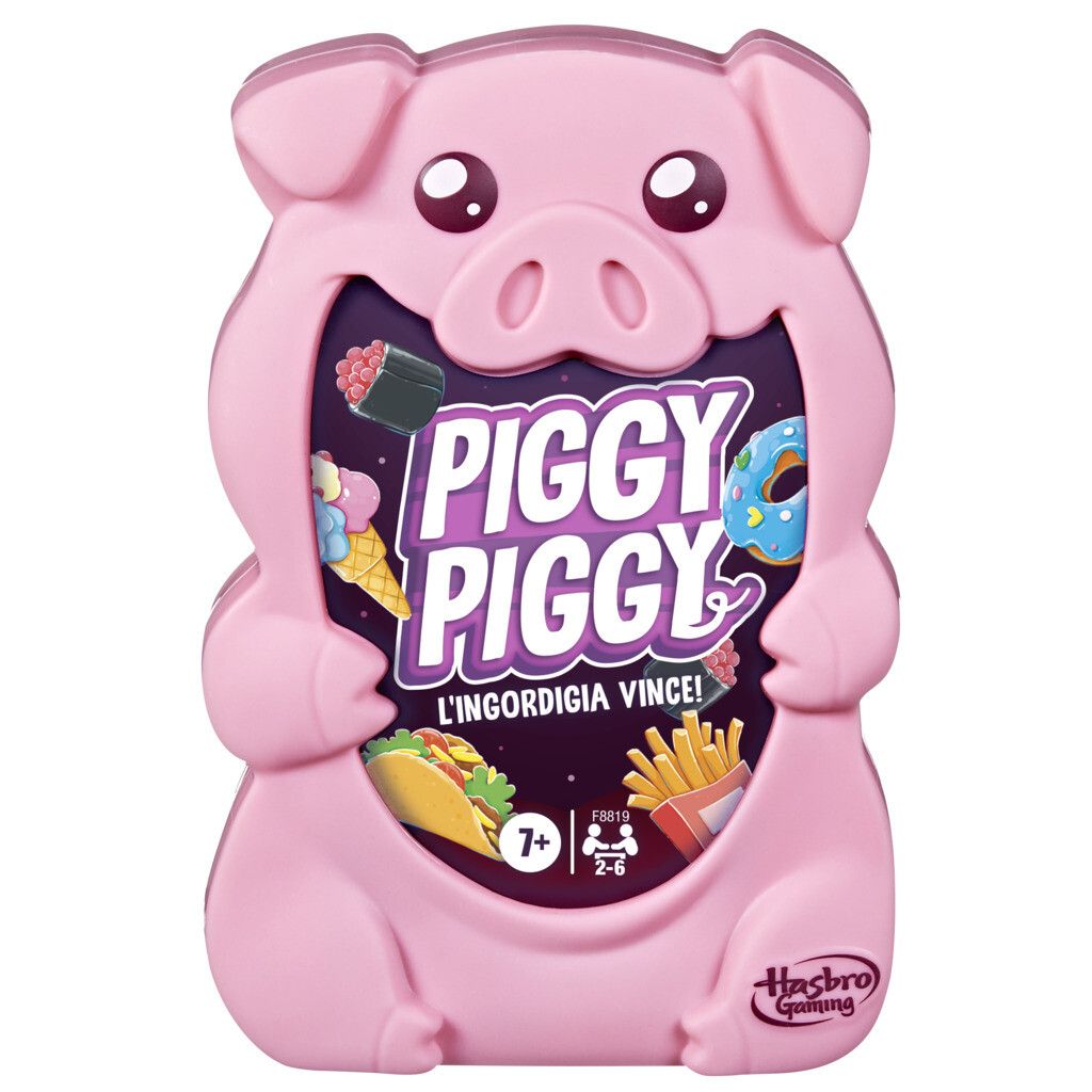 Hasbro gaming - piggy piggy, gioco di carte divertente per famiglie, da 2 a 6 giocatori, dai 7 anni in su - HASBRO GAMING