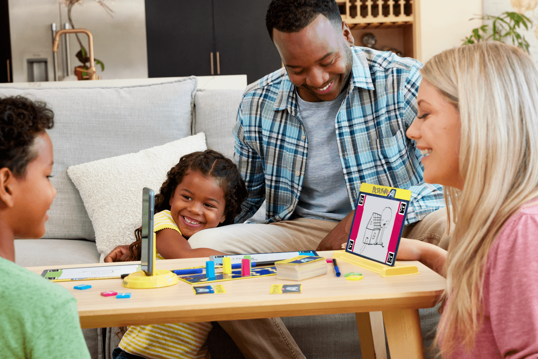 Pictionary vs. ai - la nuova versione di pictionary con l'intelligenza artificiale, i giocatori disegnano e l'ia indovina - MATTEL GAMES, PICTIONARY