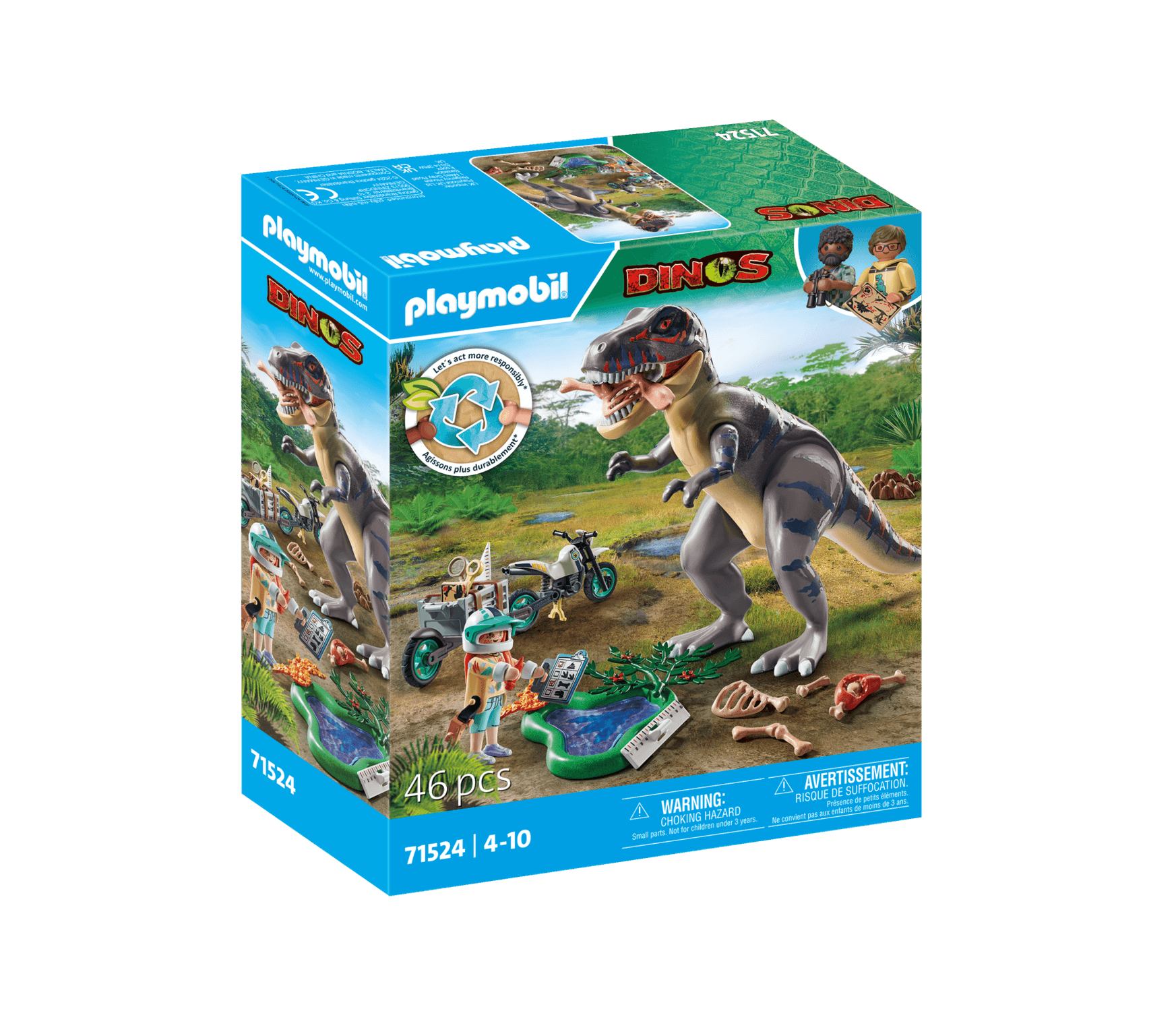 Playmobil dinos 71524 sulle tracce del t-rex per bambini dai 4 anni - Playmobil