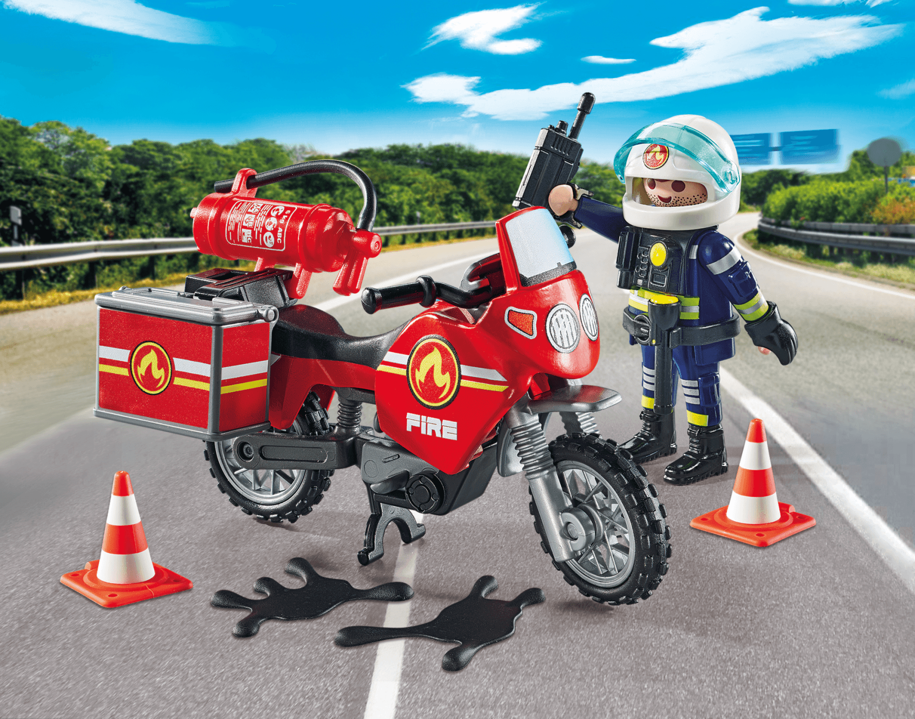 Playmobil 71466 moto dei pompieri per bambini dai 4 anni - Playmobil