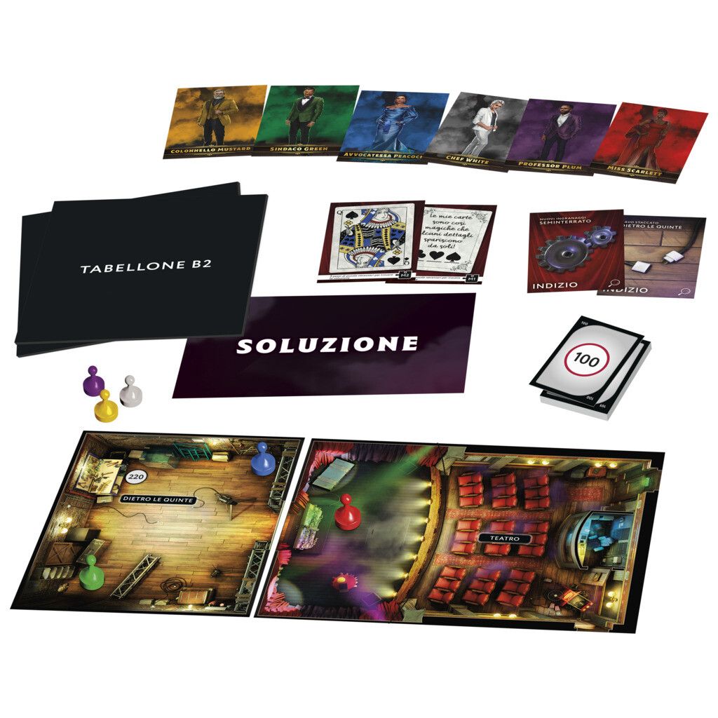 Hasbro gaming - cluedo escape il club dell'illusionista, gioco di mistero in versione escape room - HASBRO GAMING