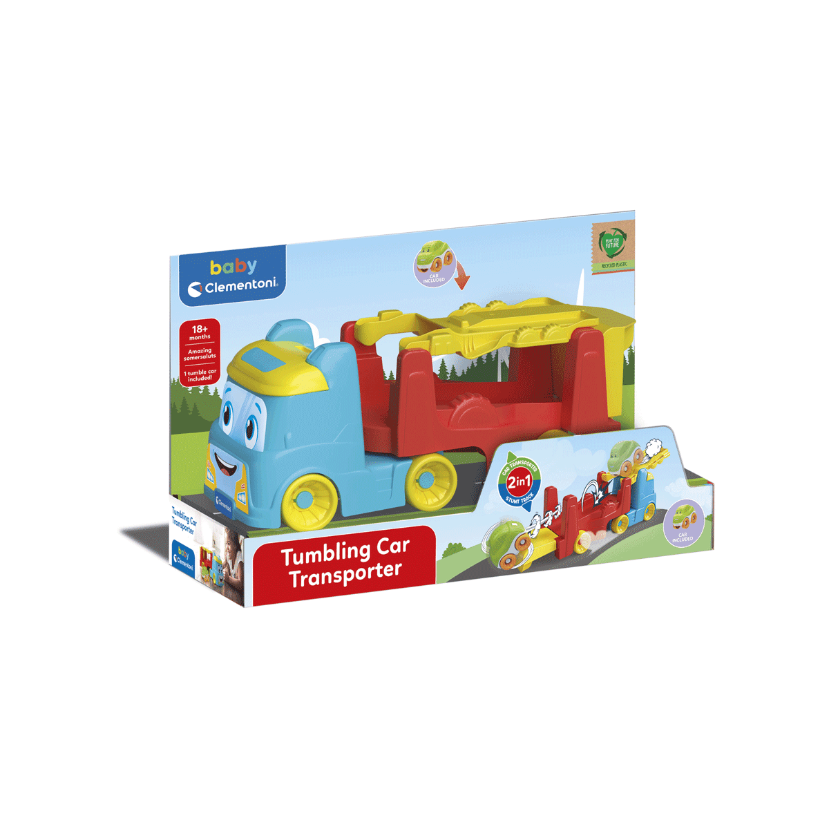 Clementoni - 17892 - tumbling car transporter - BABY CLEMENTONI
