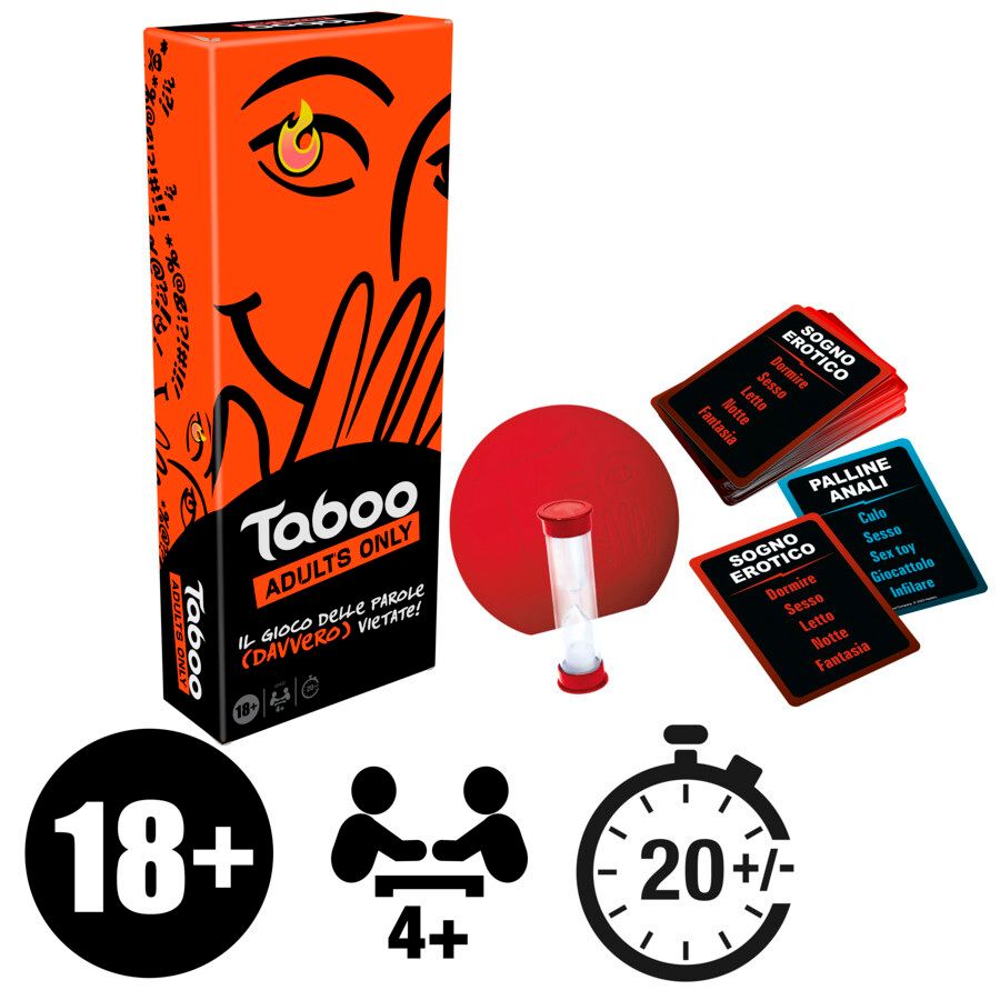 Taboo adults only, gioco di società per soli adulti, giochi da tavolo - HASBRO GAMING