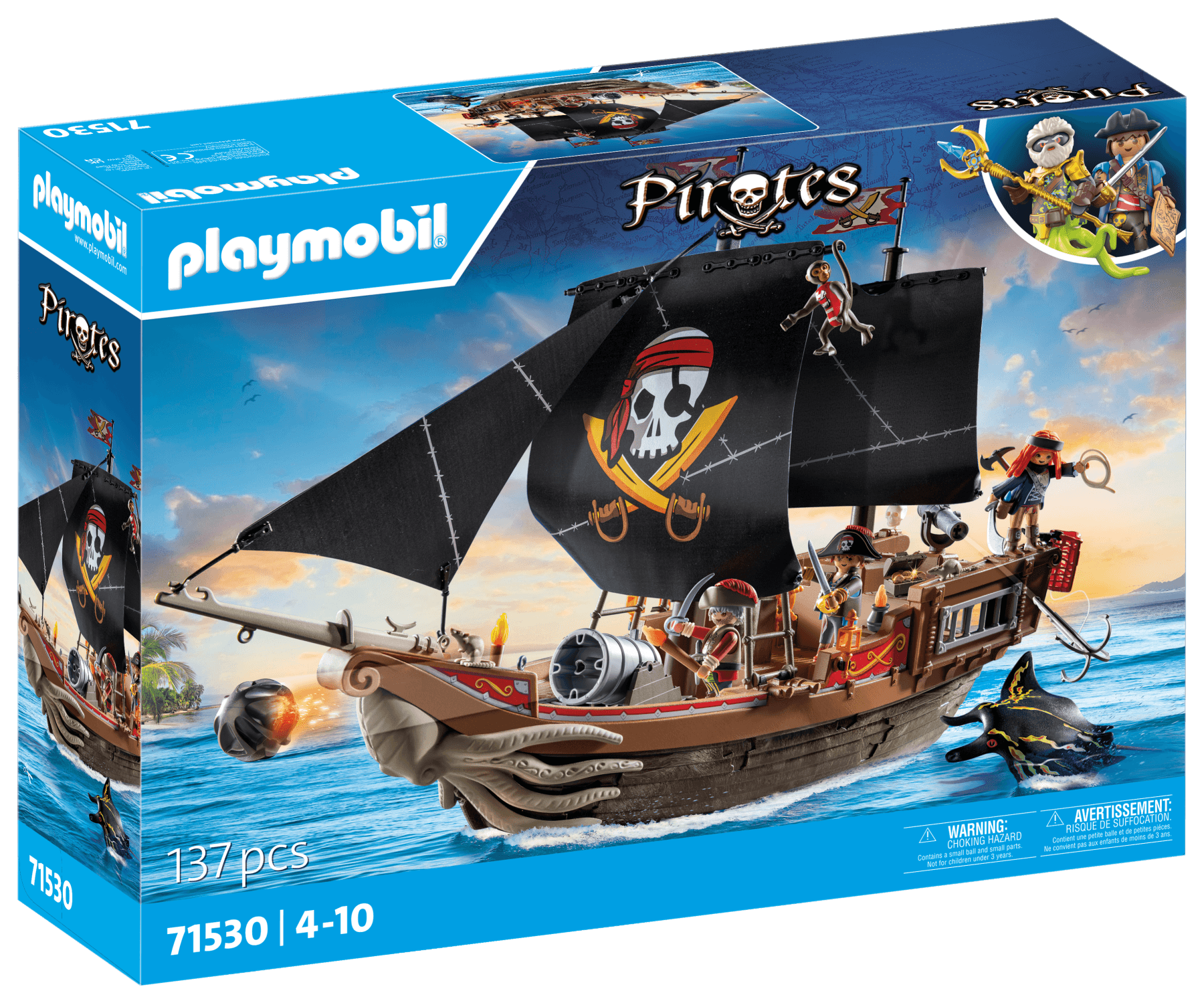 Playmobil 71530 galeone dei pirati per bambini dai 4 anni - Playmobil