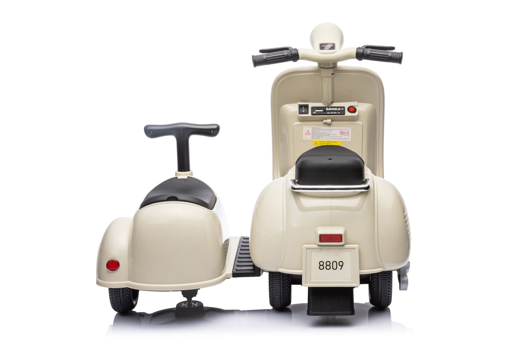 Piaggio vespa con sidecar small elettrica 6v - 
