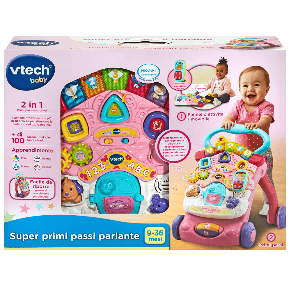 Vtech - un super primi passi parlante 2 in 1 con tavolo attività rimovibile per fare il pieno di scoperte! - VTECH