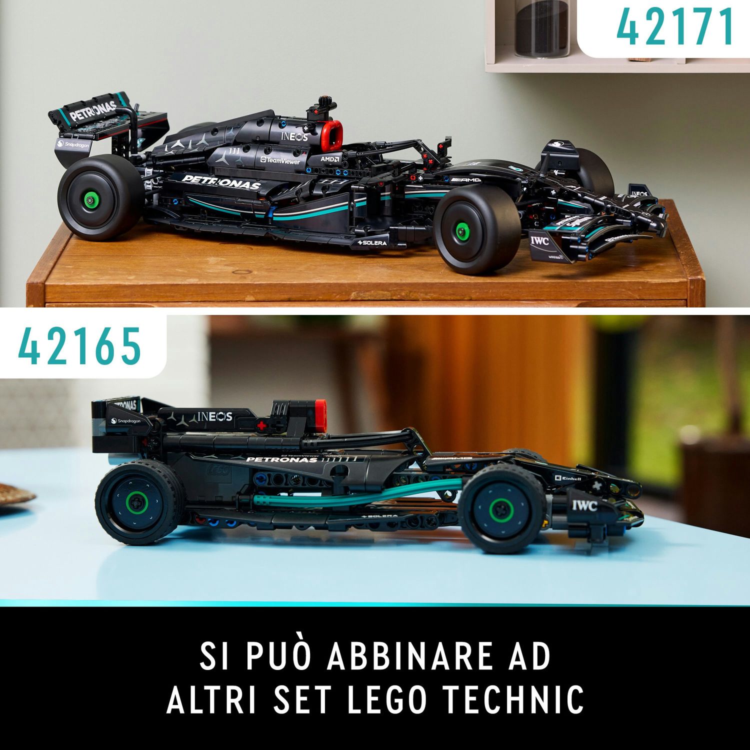 Lego technic 42171 mercedes-amg f1 w14 e performance, modellino da costruire di auto da corsa scala 1:8, idea regalo adulti - LEGO TECHNIC, Lego