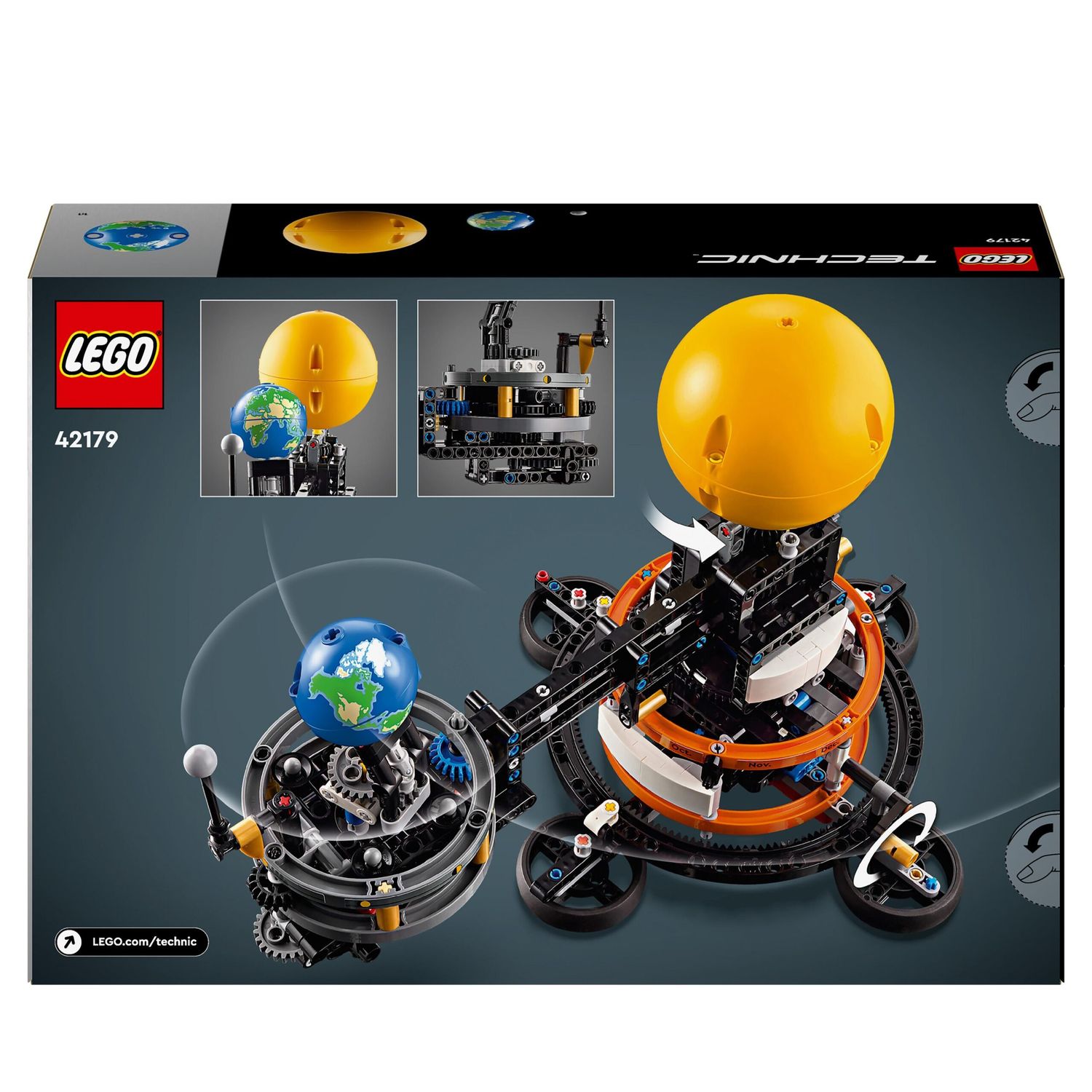 Lego technic 42179 pianeta terra e luna in orbita, giochi spaziali per bambini 10+, sistema solare da costruire con rotazione - LEGO TECHNIC, Lego