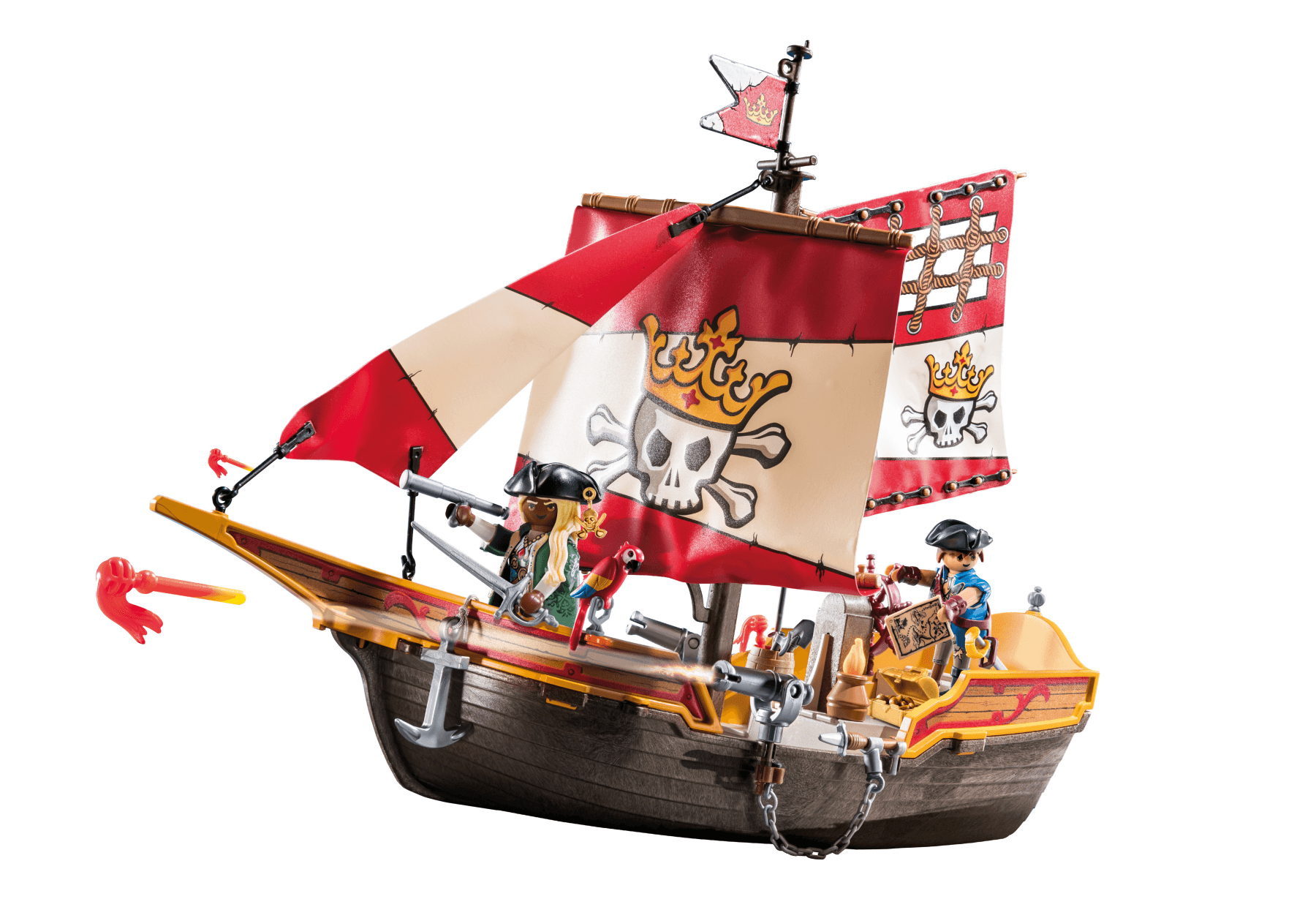 Playmobil 71418 nave pirata con due personaggi per bambini dai 4 anni - Playmobil
