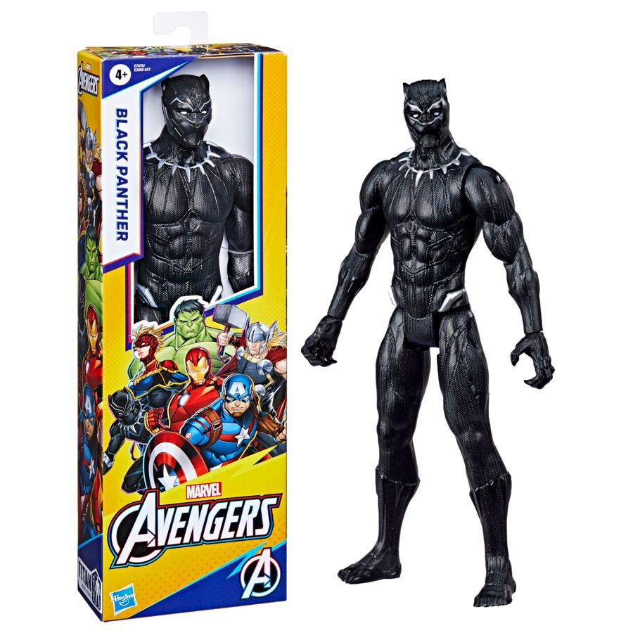 Hasbro marvel avengers, titan hero black panther, action figure 30 cm - Avengers, MARVEL