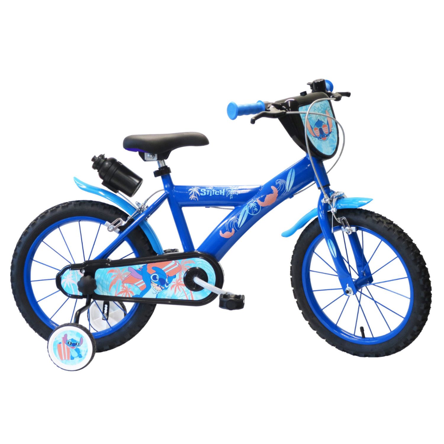 Bicicletta per bambini 16 pollici disney stitch di colore blu - Disney, Disney Stitch