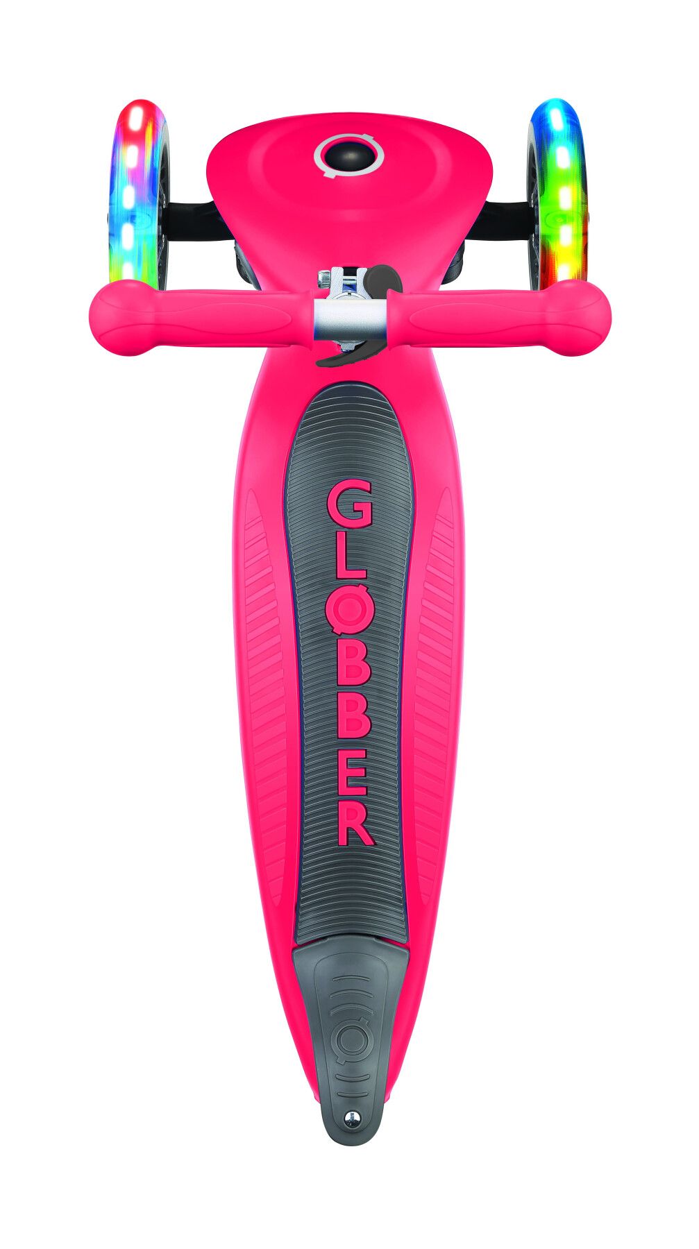 Globber primo foldable lights: monopattino 3 ruote rosso- per bambini 3-7 anni - GLOBBER