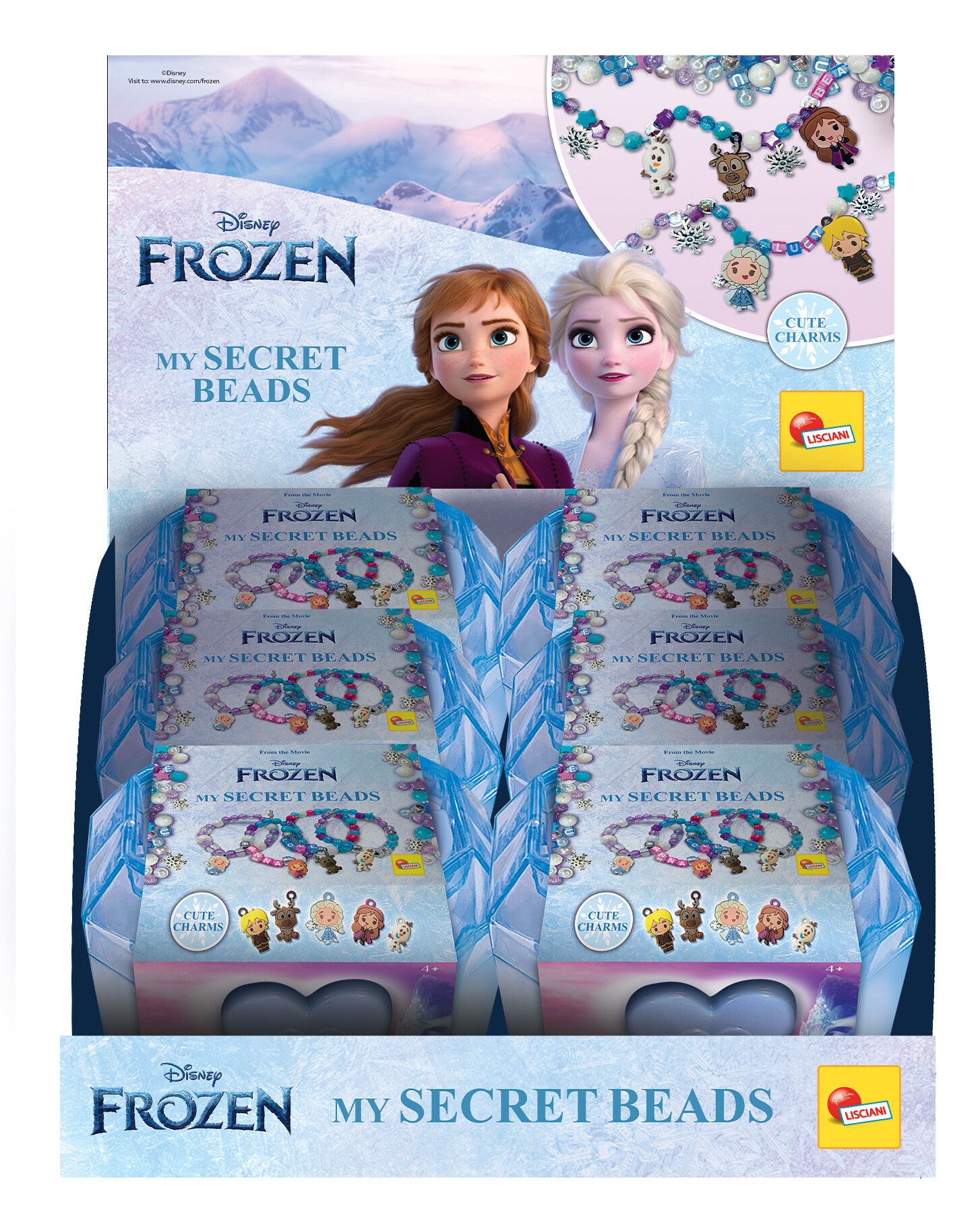 Frozen my secret beads set in display 6 - DISNEY PRINCESS, LISCIANI, Disney, Frozen