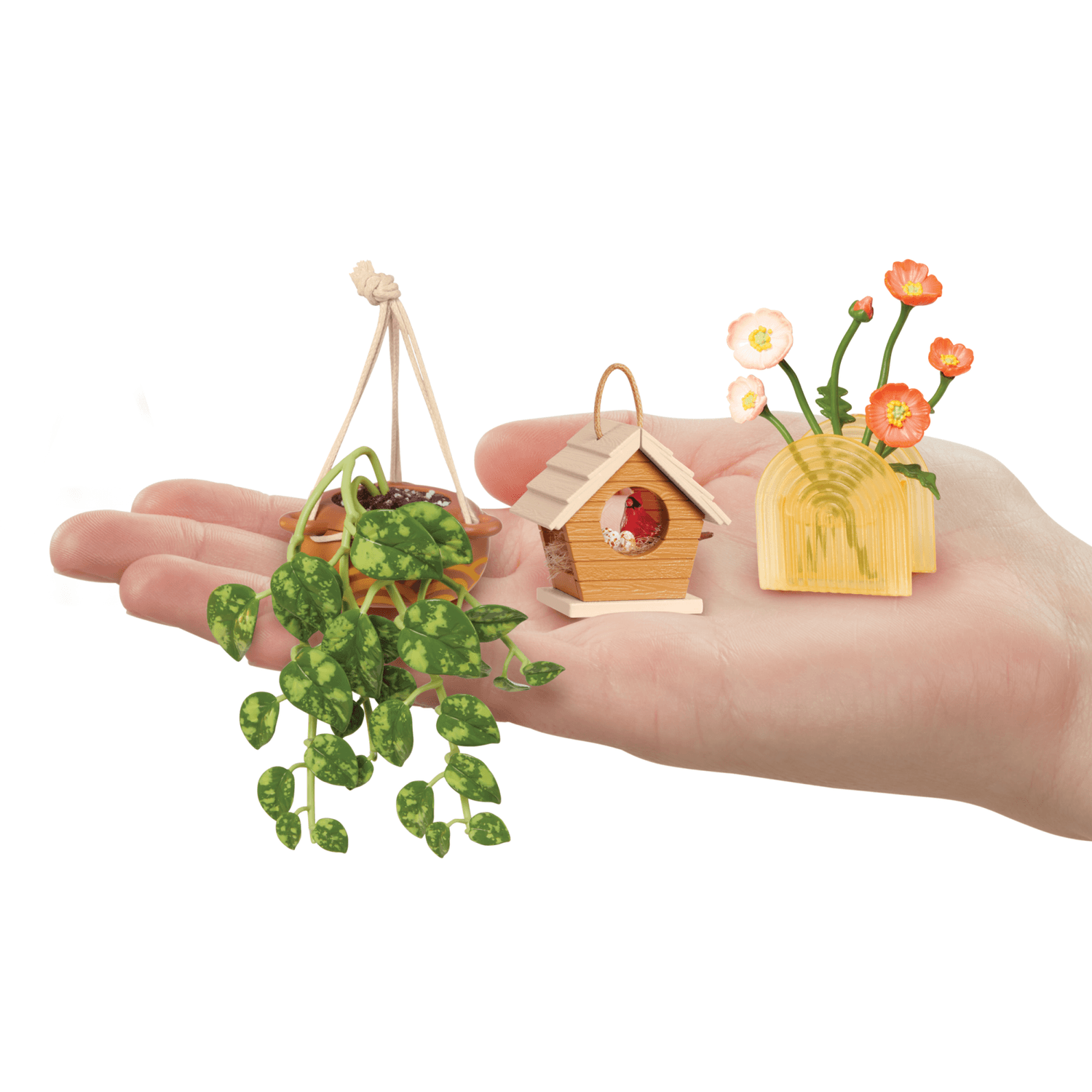 Mga's miniverse make it mini lifestyle - home series1 - piante, casette per uccelli, mazzi di fiori - mini repliche da collezione in confezione sorpresa - fai da te, gioco in resina - non edibile - MINIVERSE MGA