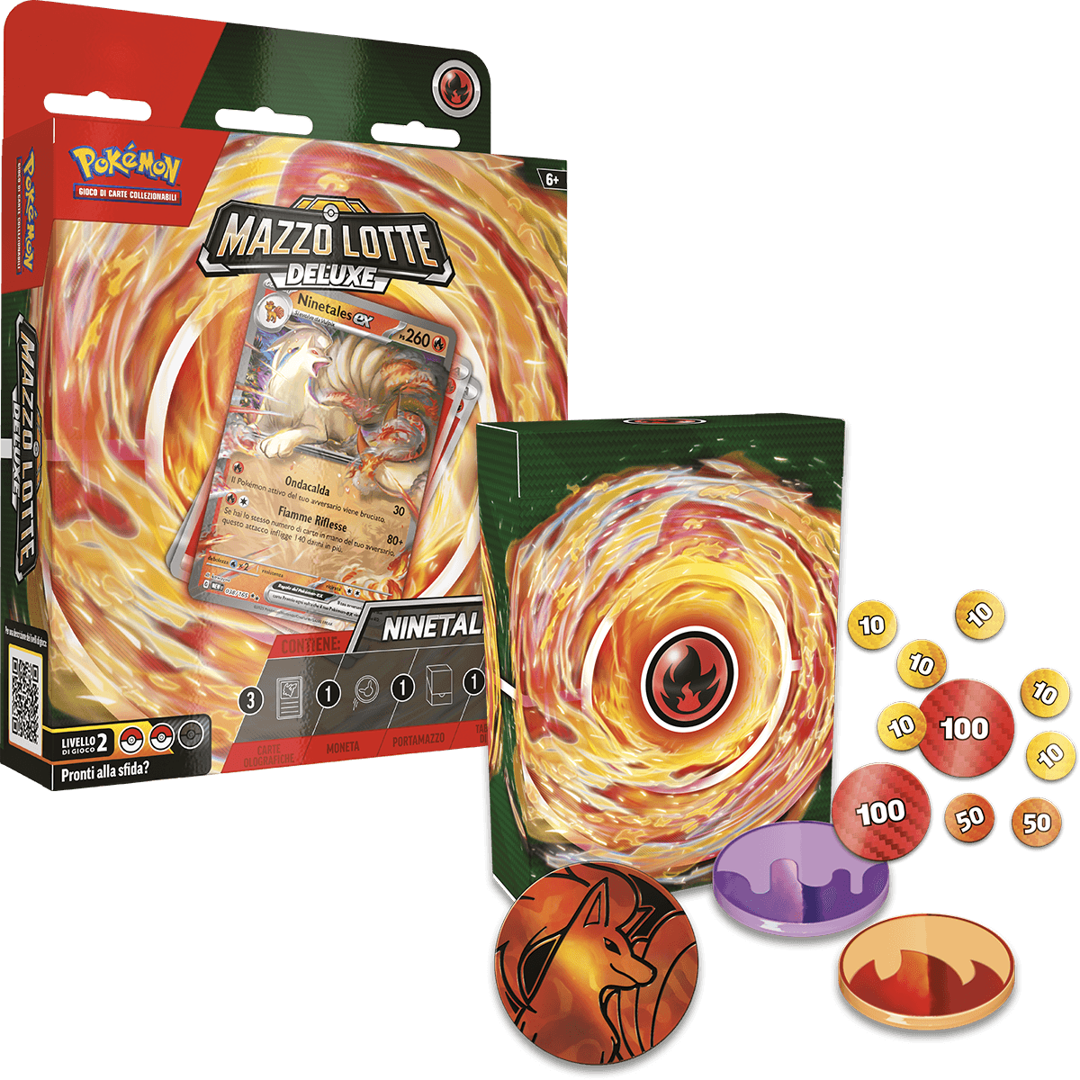 Pokémon mazzo lotte deluxe ninetales-ex e zapdos-ex - POKEMON