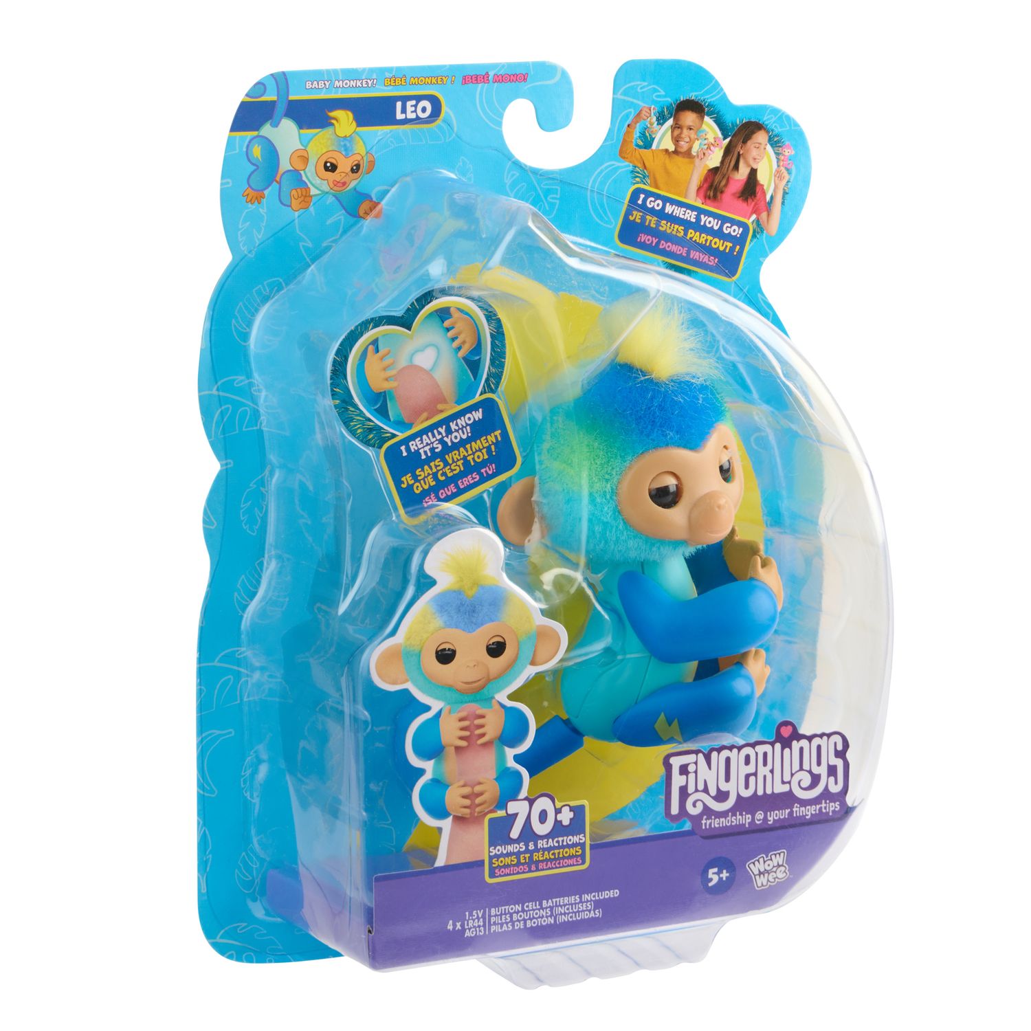 Fingerlings scimmietta leo blu - FINGERLINGS