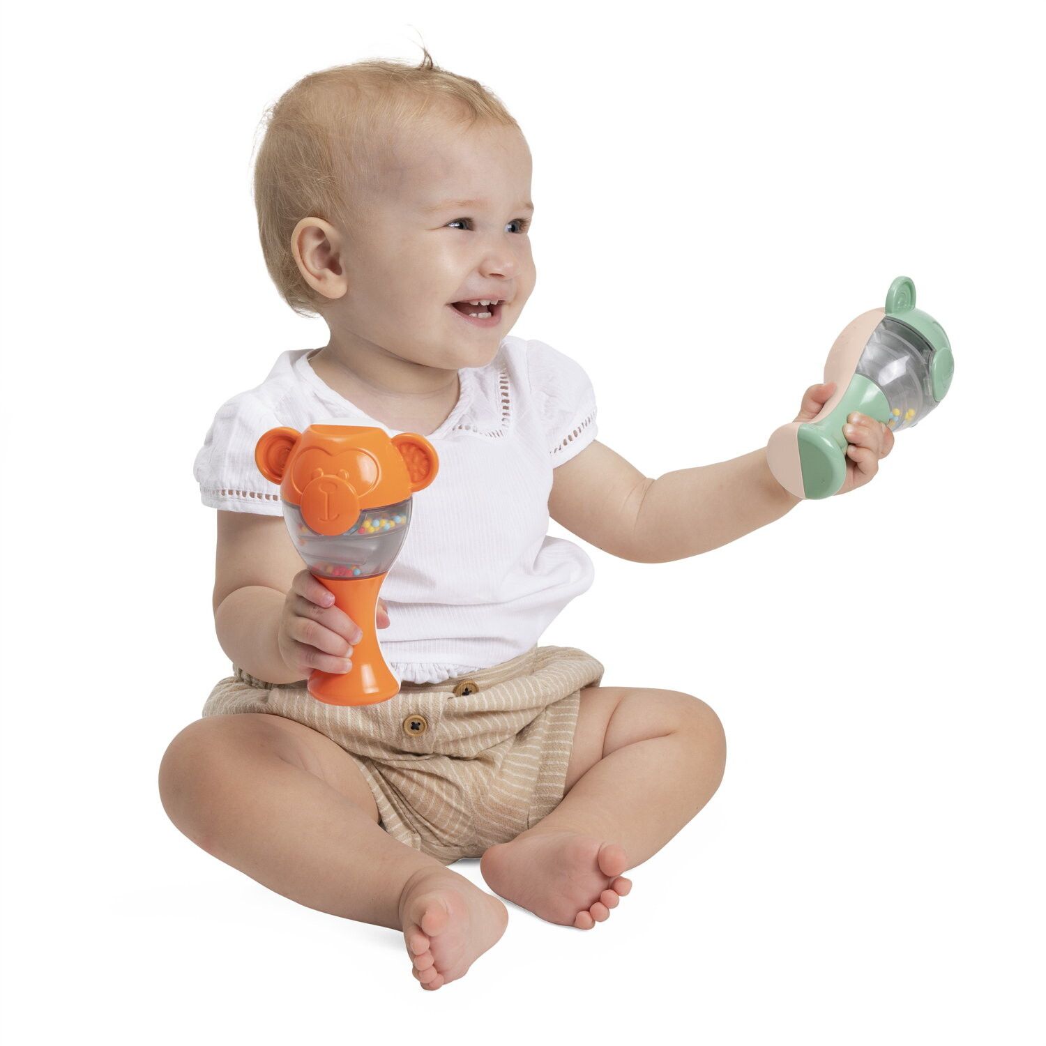 Chicco -  primi giochi - maracas linea eco+, 6-36 mesi - Chicco