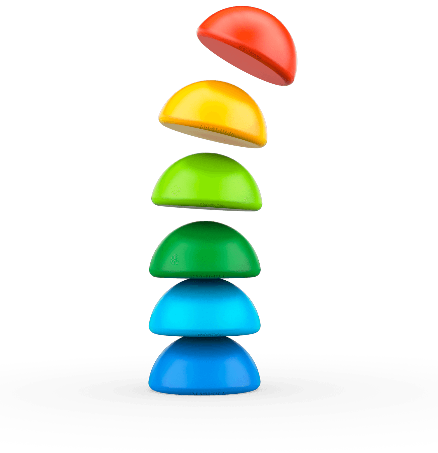 Geomag magicube magic blocks stacking - 6 pezzi - 100% recycled - Geomag