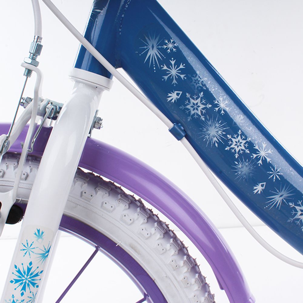 Bicicletta da bambini da 14 pollici con portabambole - cestino e stabilizzatori laterali di disney frozen - DISNEY PRINCESS, Disney, Frozen