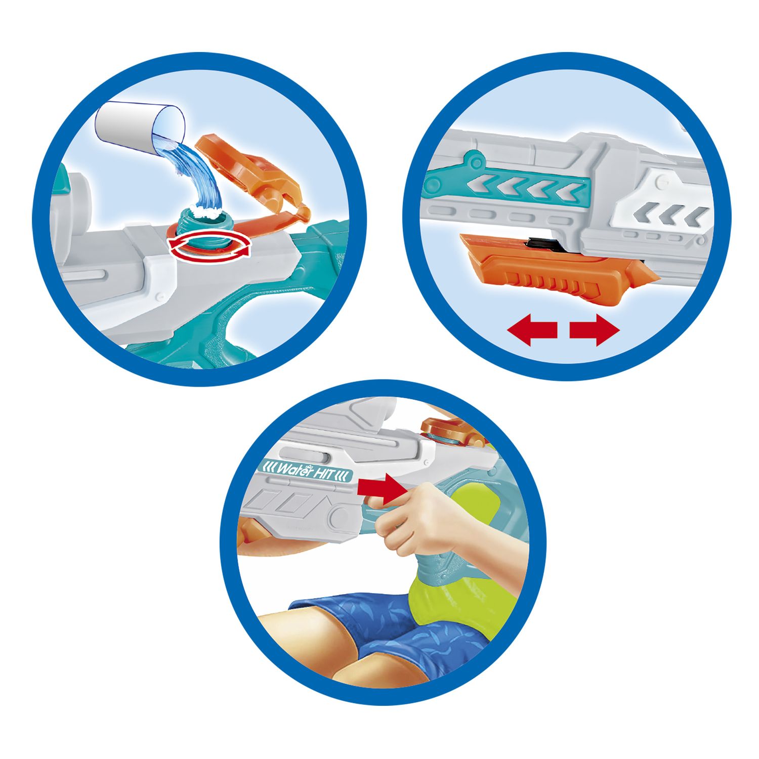 Pistola ad acqua water hit - SUN&SPORT