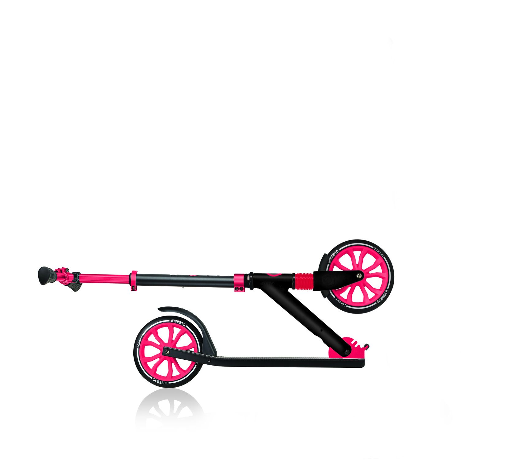 Monopattino globber nl 205 - ripiegabile nero e rosso - adatto per bambini 7 - 12 anni - GLOBBER