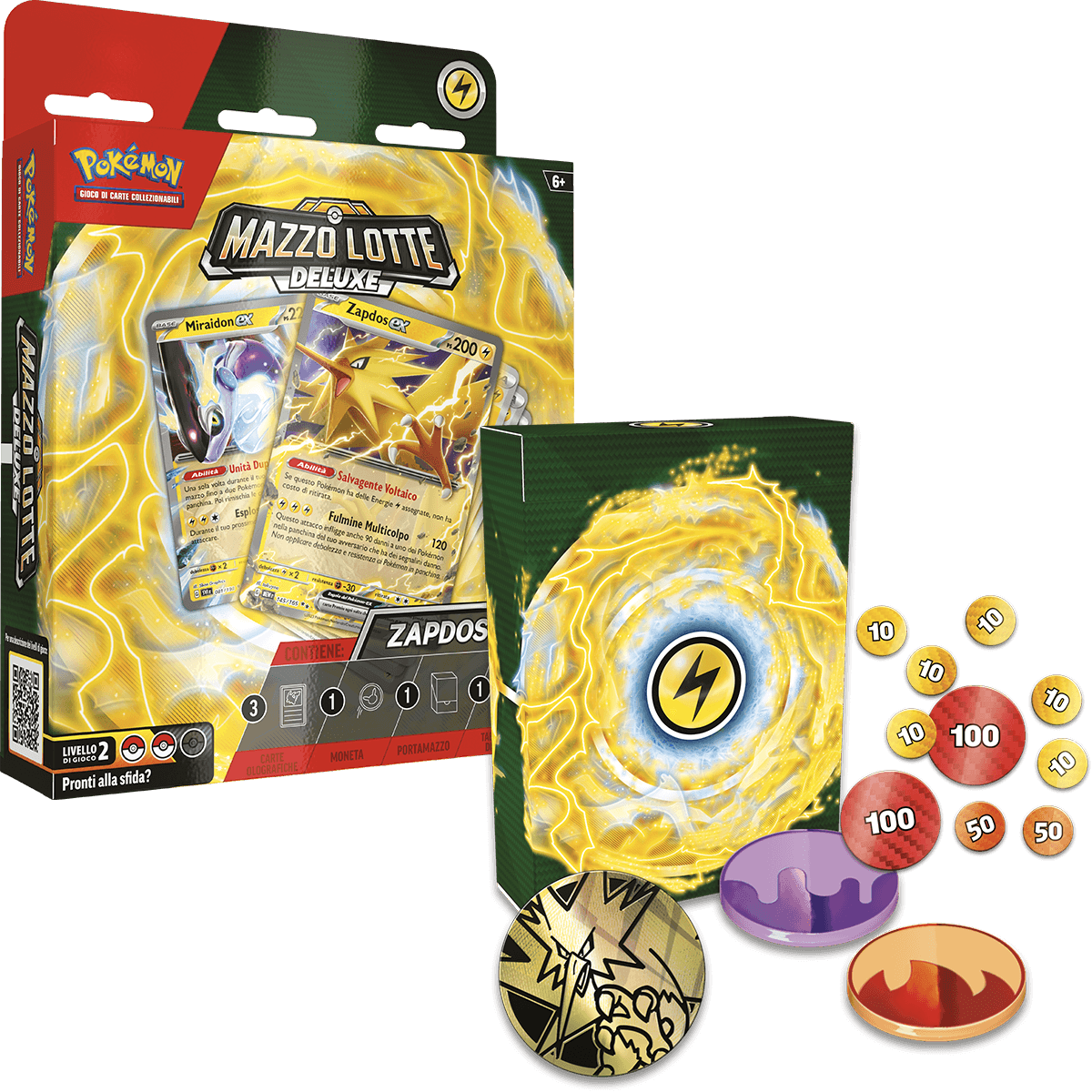 Pokémon mazzo lotte deluxe ninetales-ex e zapdos-ex - POKEMON