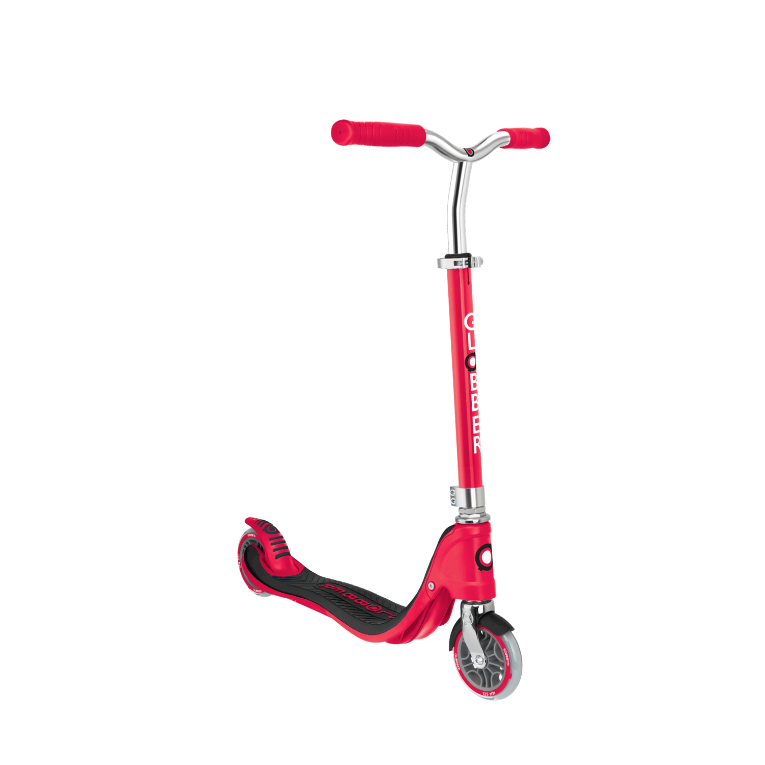 Monopattino globber flow 125 - regolabile rosso - adatto per bambini 5 - 7 anni - GLOBBER