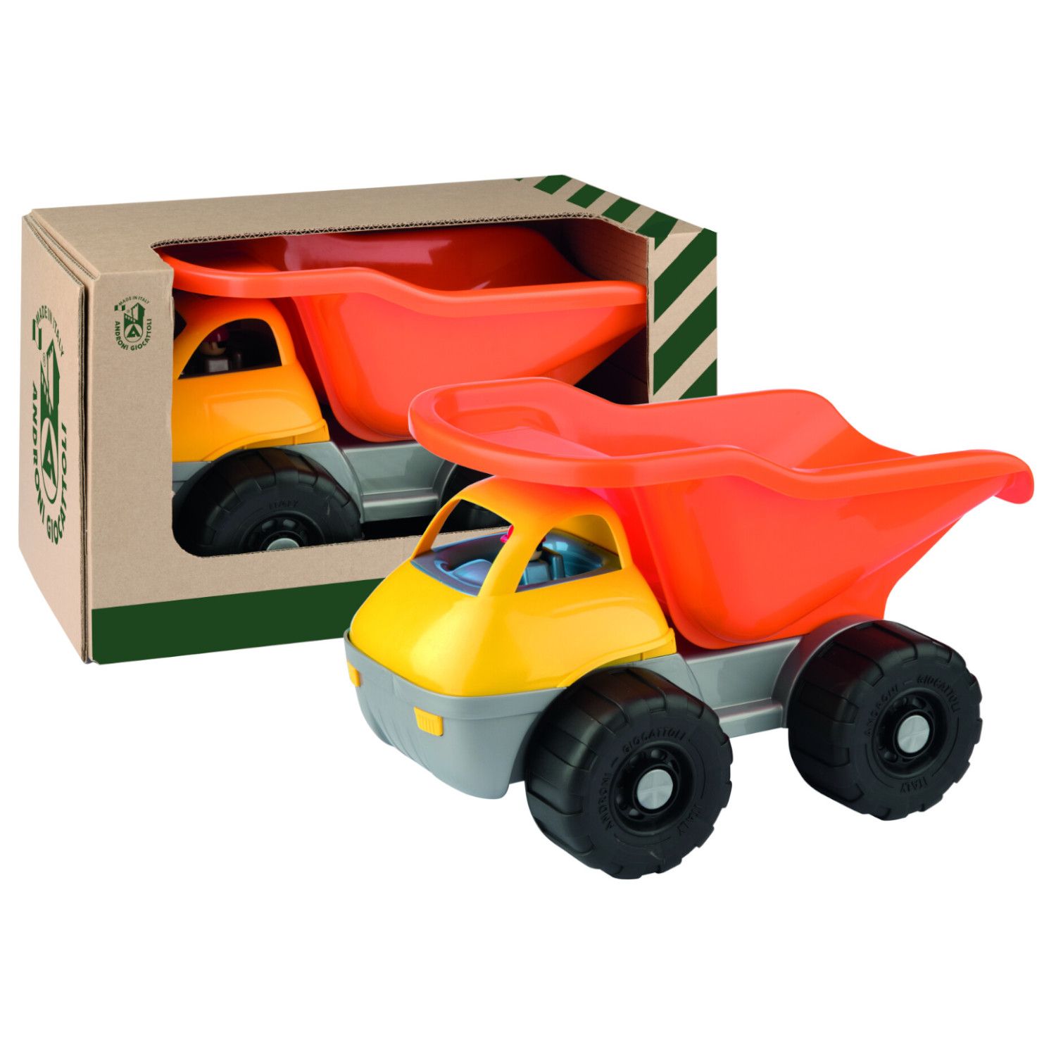 Camion sabbia giant portata 100kg, in scatola cartone riciclabile - 
