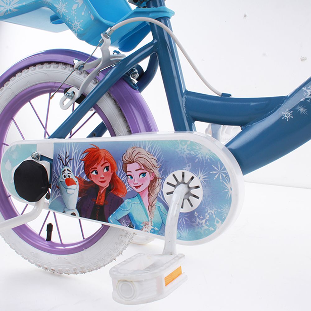 Bicicletta da bambini da 14 pollici con portabambole - cestino e stabilizzatori laterali di disney frozen - DISNEY PRINCESS, Disney, Frozen