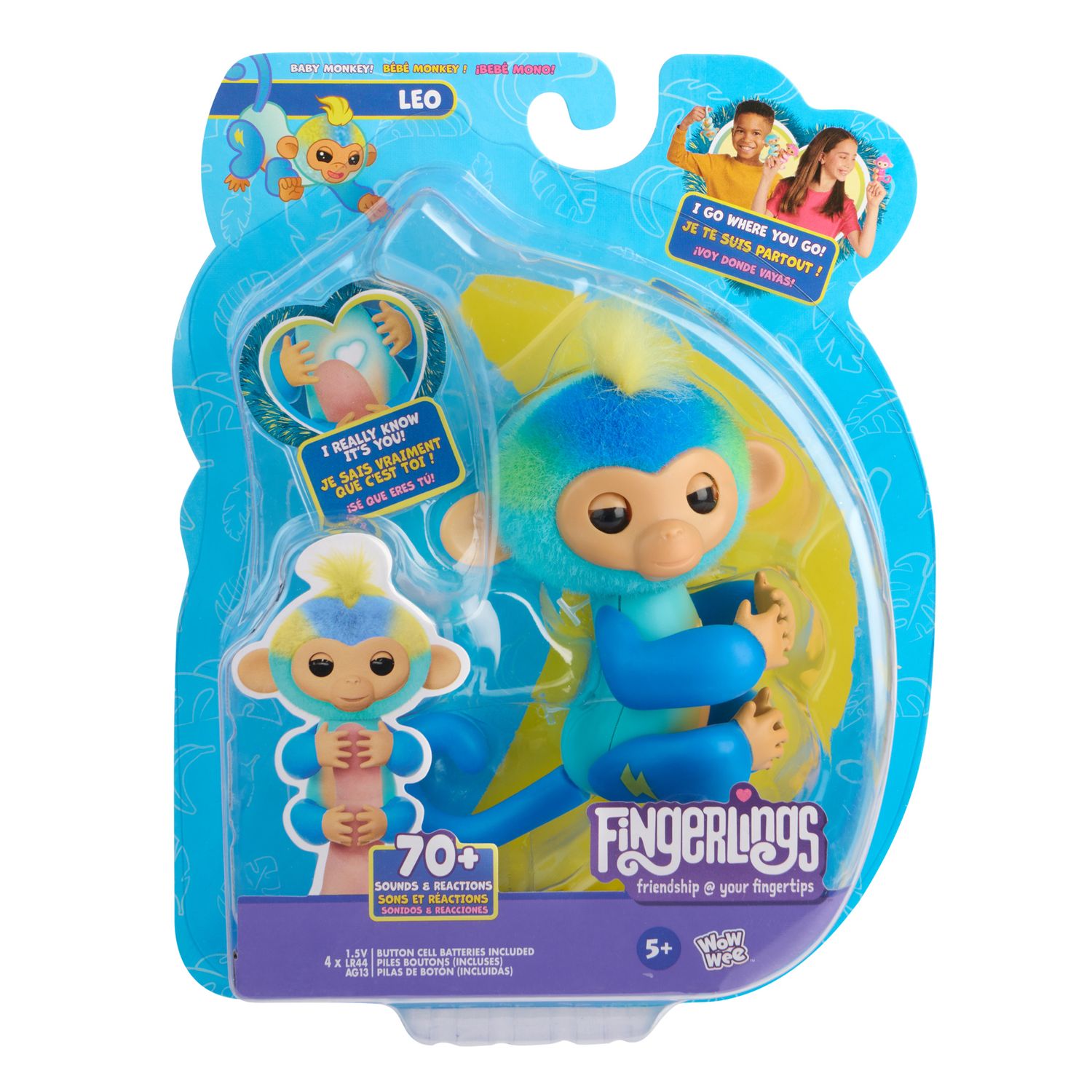 Fingerlings scimmietta leo blu - FINGERLINGS