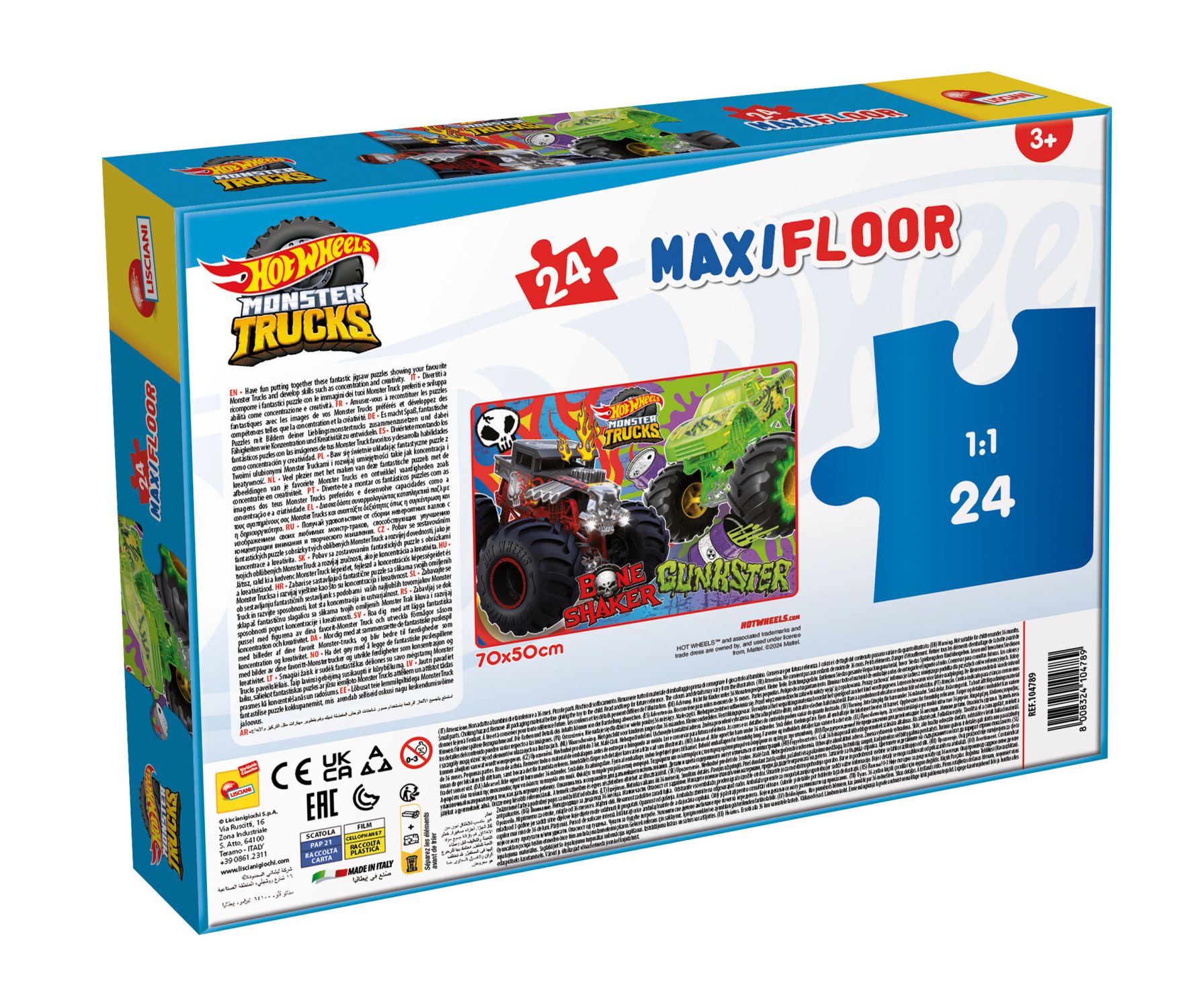 Hot wheels puzzle maxifloor 24 - LISCIANI, Hot Wheels