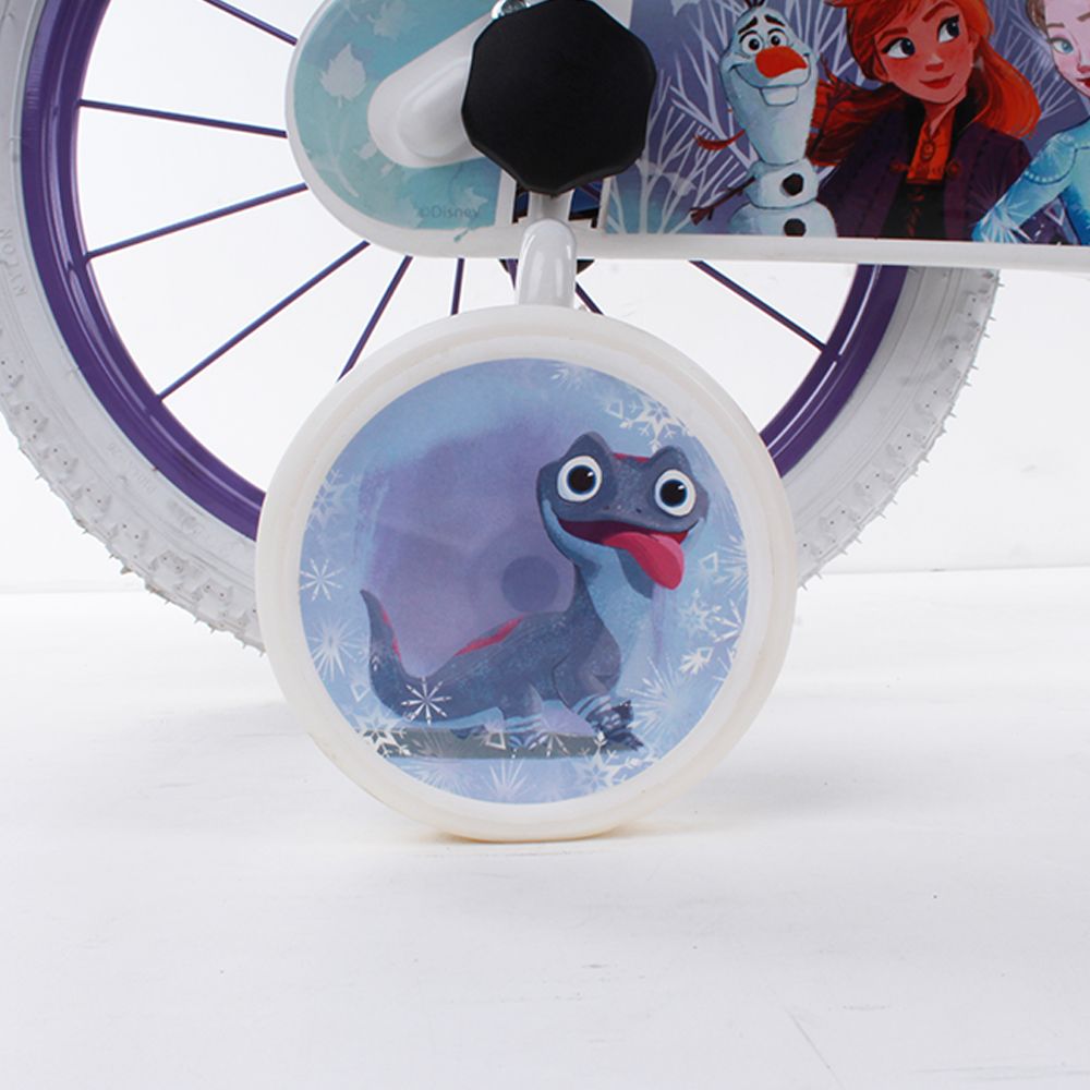Bicicletta da bambini da 14 pollici con portabambole - cestino e stabilizzatori laterali di disney frozen - DISNEY PRINCESS, Disney, Frozen
