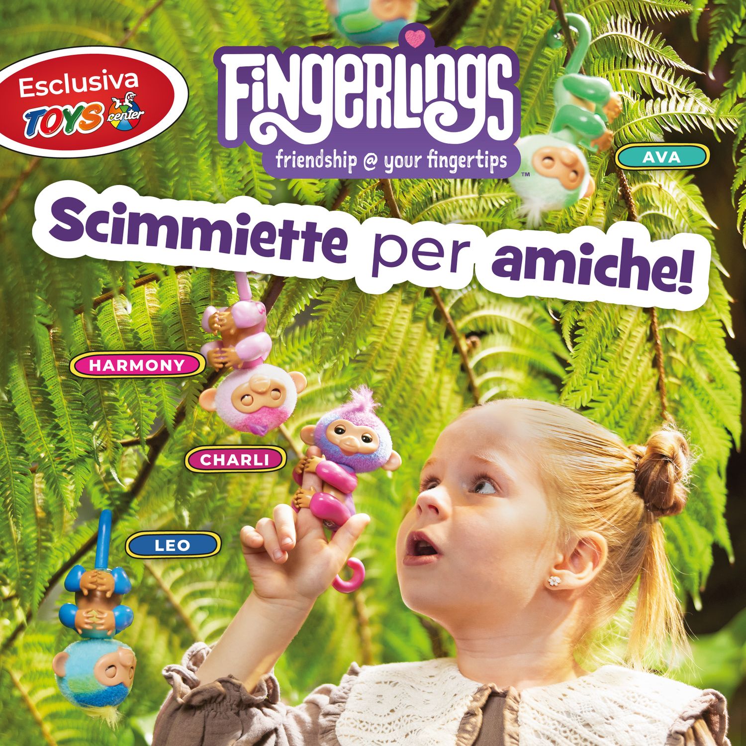 Fingerlings scimmietta leo blu - FINGERLINGS